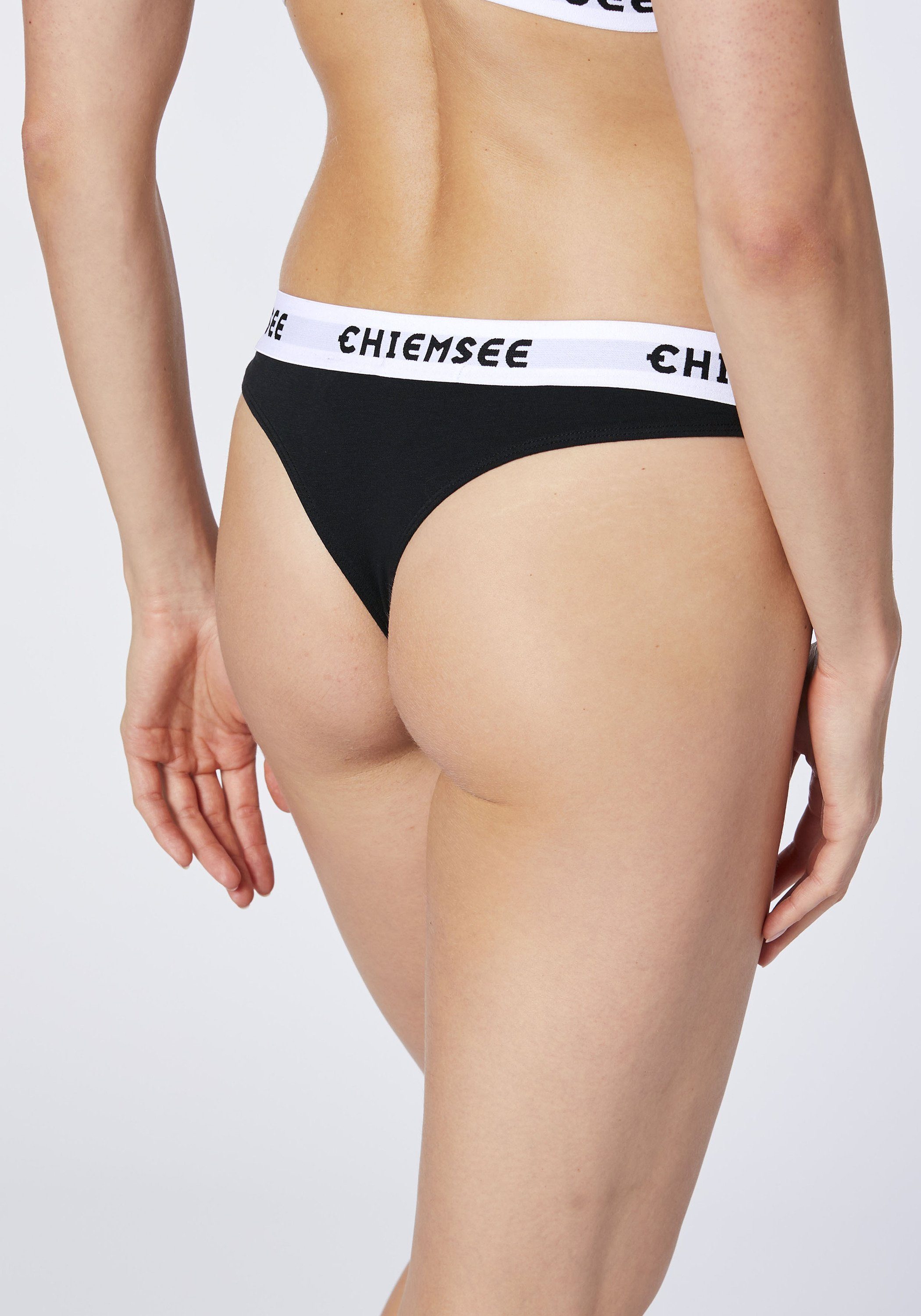 Chiemsee 3 Grey Label-Bund mit (3er-Pack, Black/Medium String 3-St) 3er-Pack String