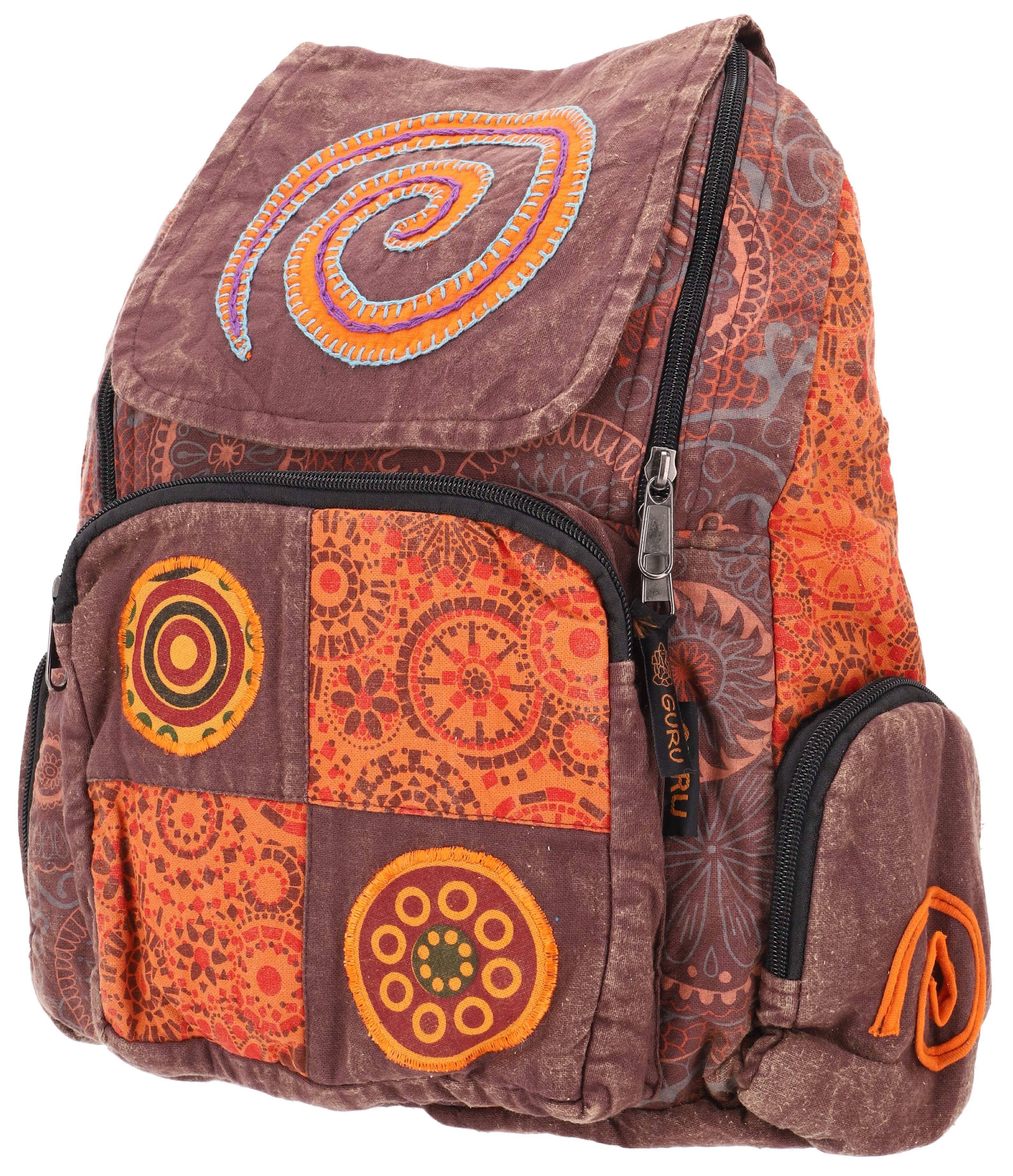 Guru-Shop Freizeitrucksack Patchwork Rucksack, Stonewash Freizeitrucksack,. günstig online kaufen