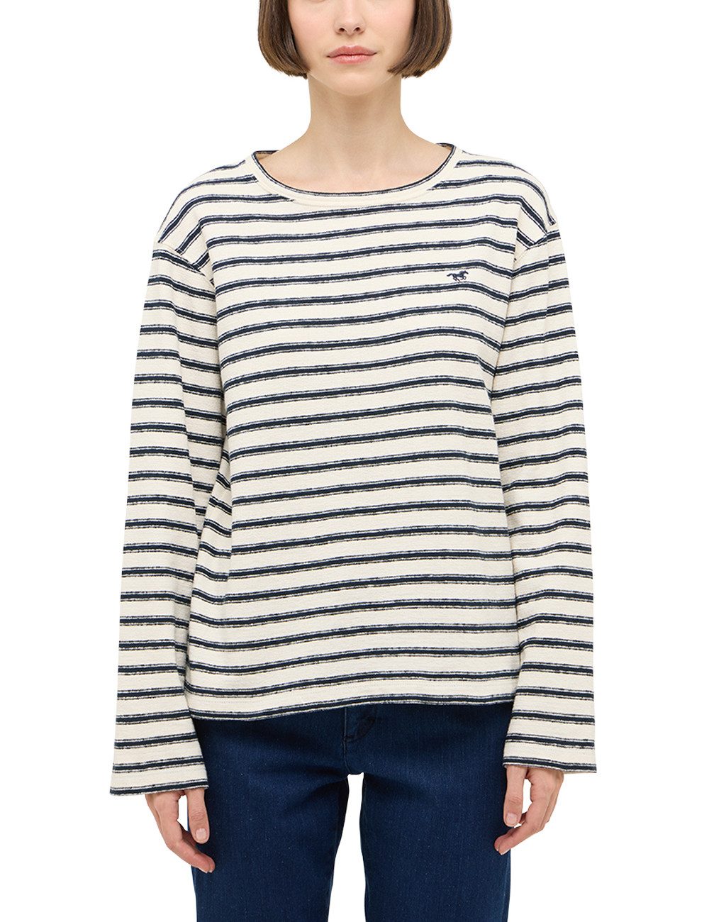 MUSTANG Langarmshirt Damen Style Sutton