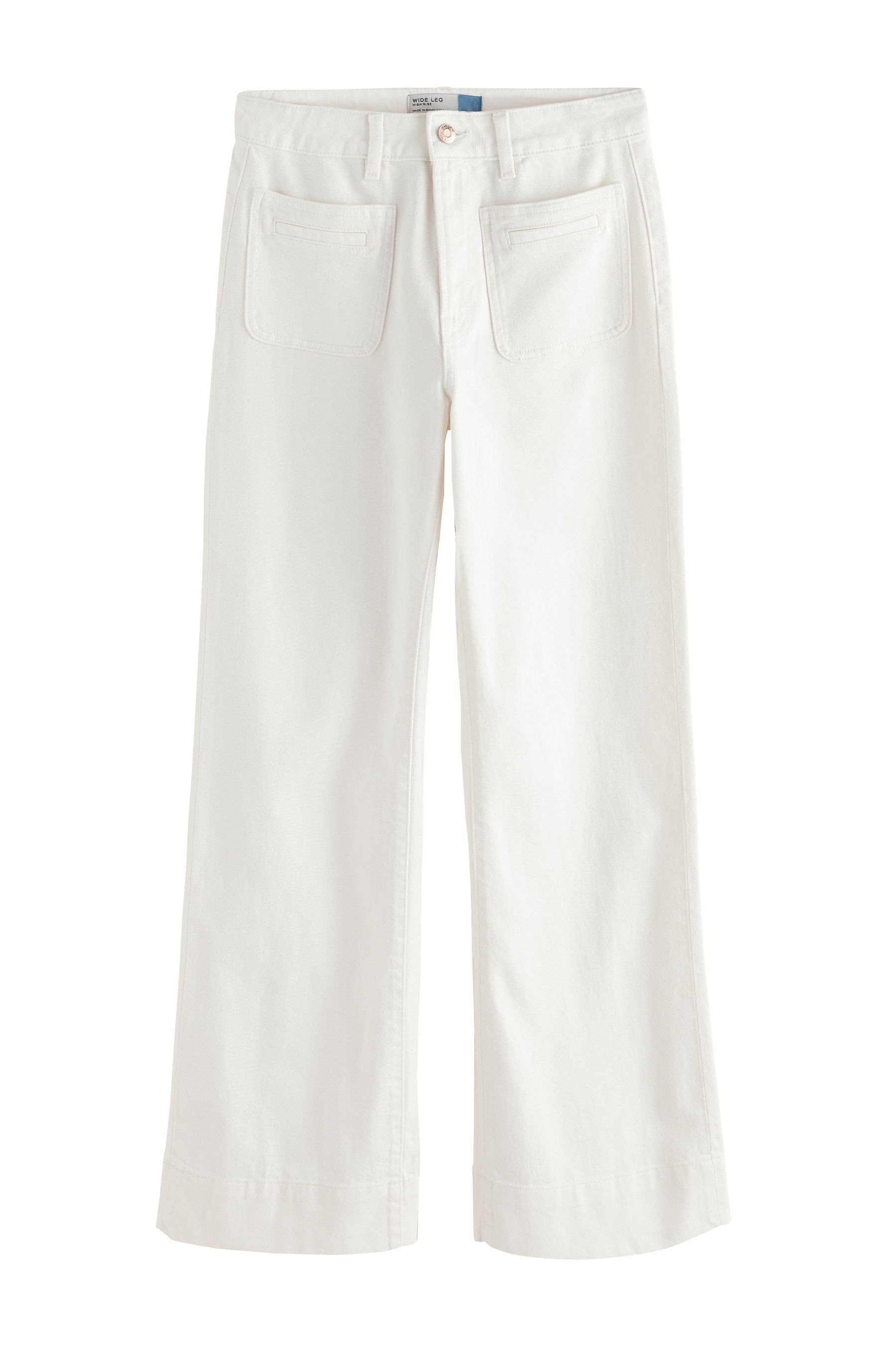 Next Weite Jeans Weit geschnittene Jeans mit aufgesetzter Tasche (1-tlg)