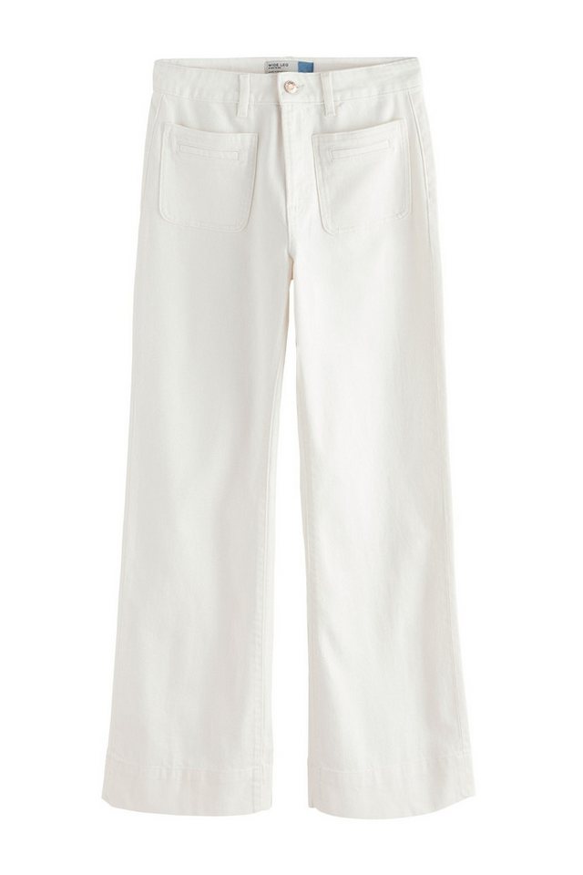 Next Weite Jeans Jeans mit weitem Bein und Tasche, Kurzgröße (1-tlg)