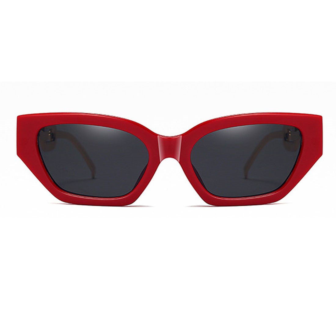 DÖRÖY Sonnenbrille Damen-Sonnenbrille Trendige Metall,Sonnenbrille kleinem Rahmen mit aus