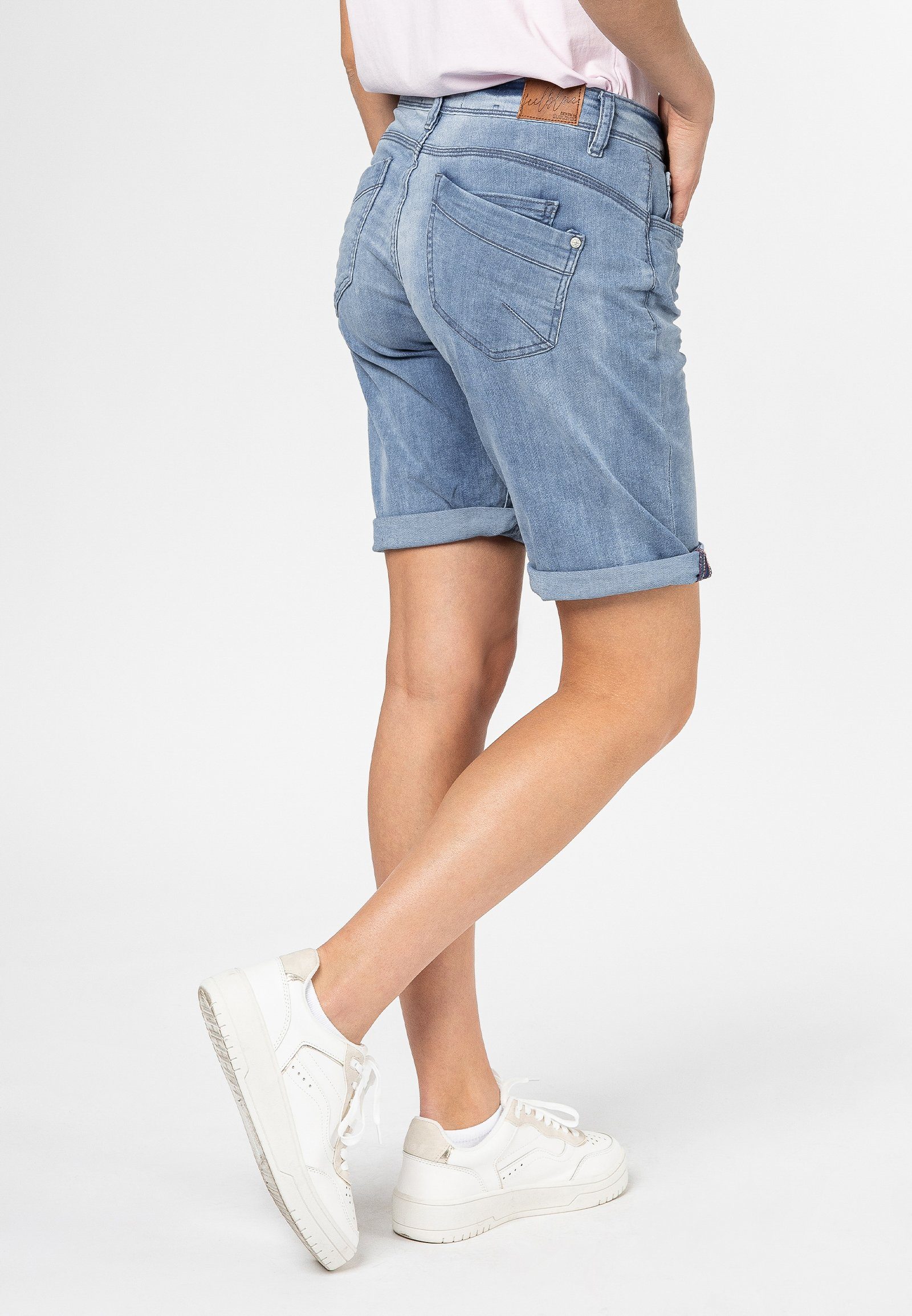 SUBLEVEL Jeansbermudas Damen Jeans Bermuda Stretch-Jeans günstig online kaufen