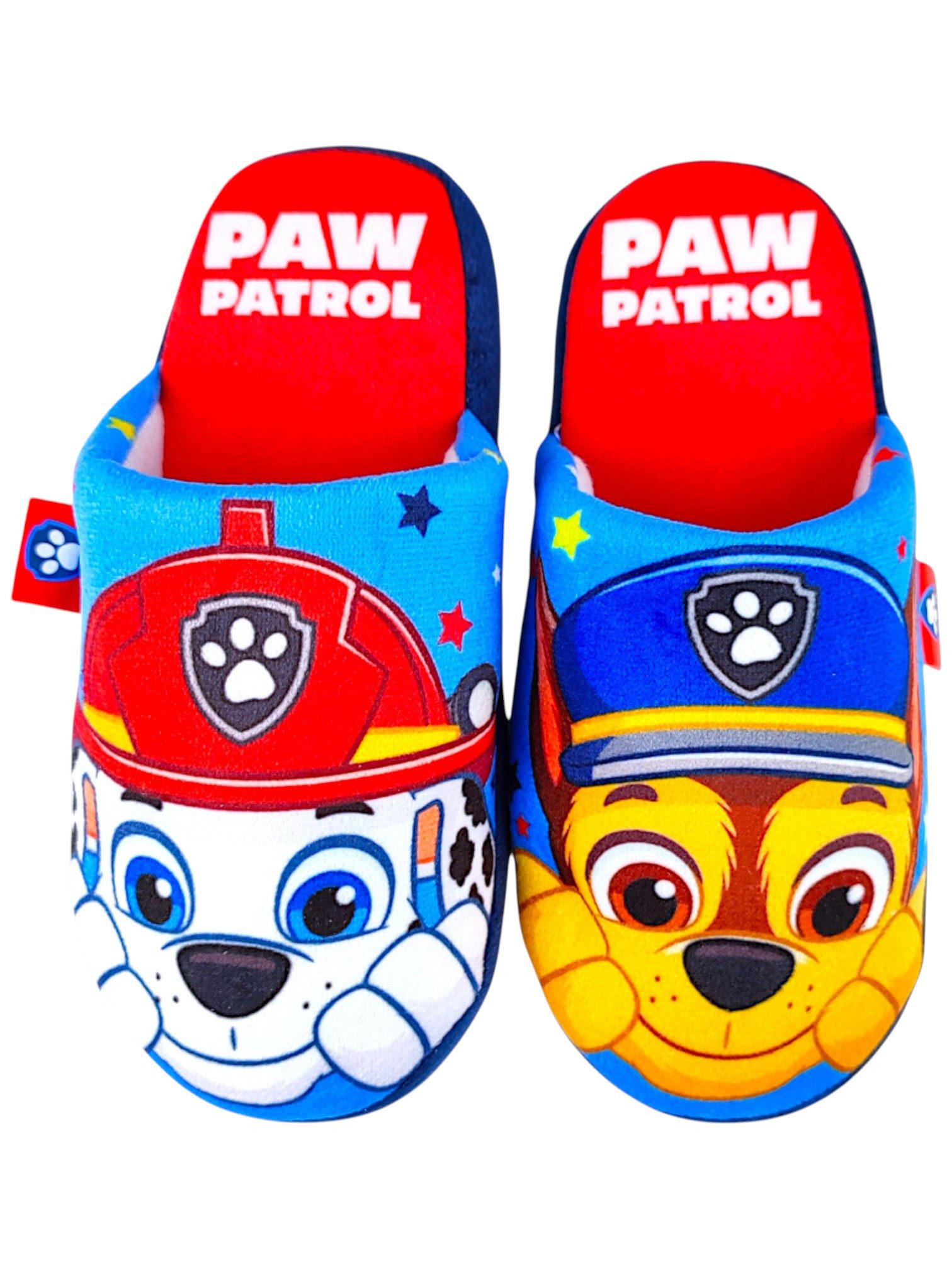 PAW PATROL Chase & Marshall Hausschuh Jungen Slipper Pantoffeln Gr. 26 - 33