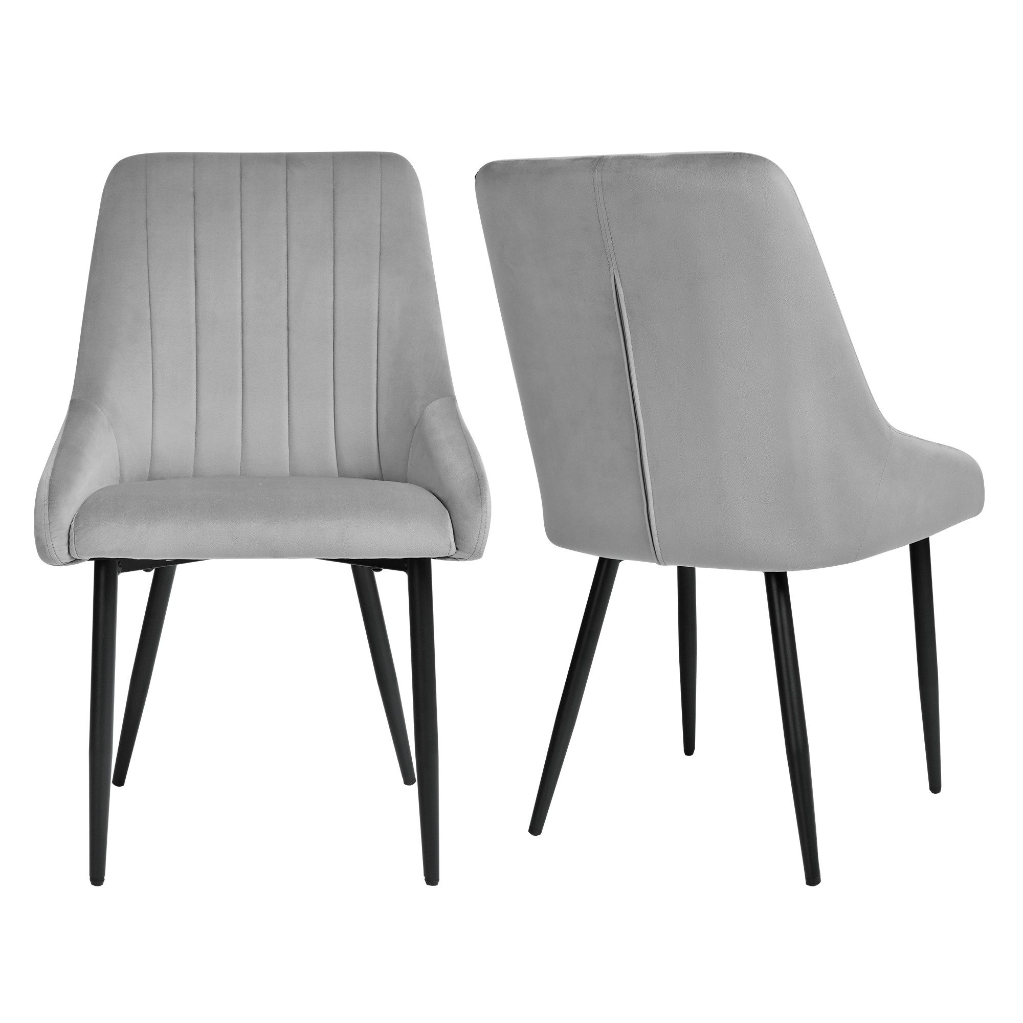 Duhome Esszimmerstuhl (8066C), 2er Set Esszimmerstuhl Polsterstuhl Stoff Samt Stuhl Retro Metallbeine. Reduzierter Preis € 144,98. Unverbindliche Preisempfehlung € 239,98