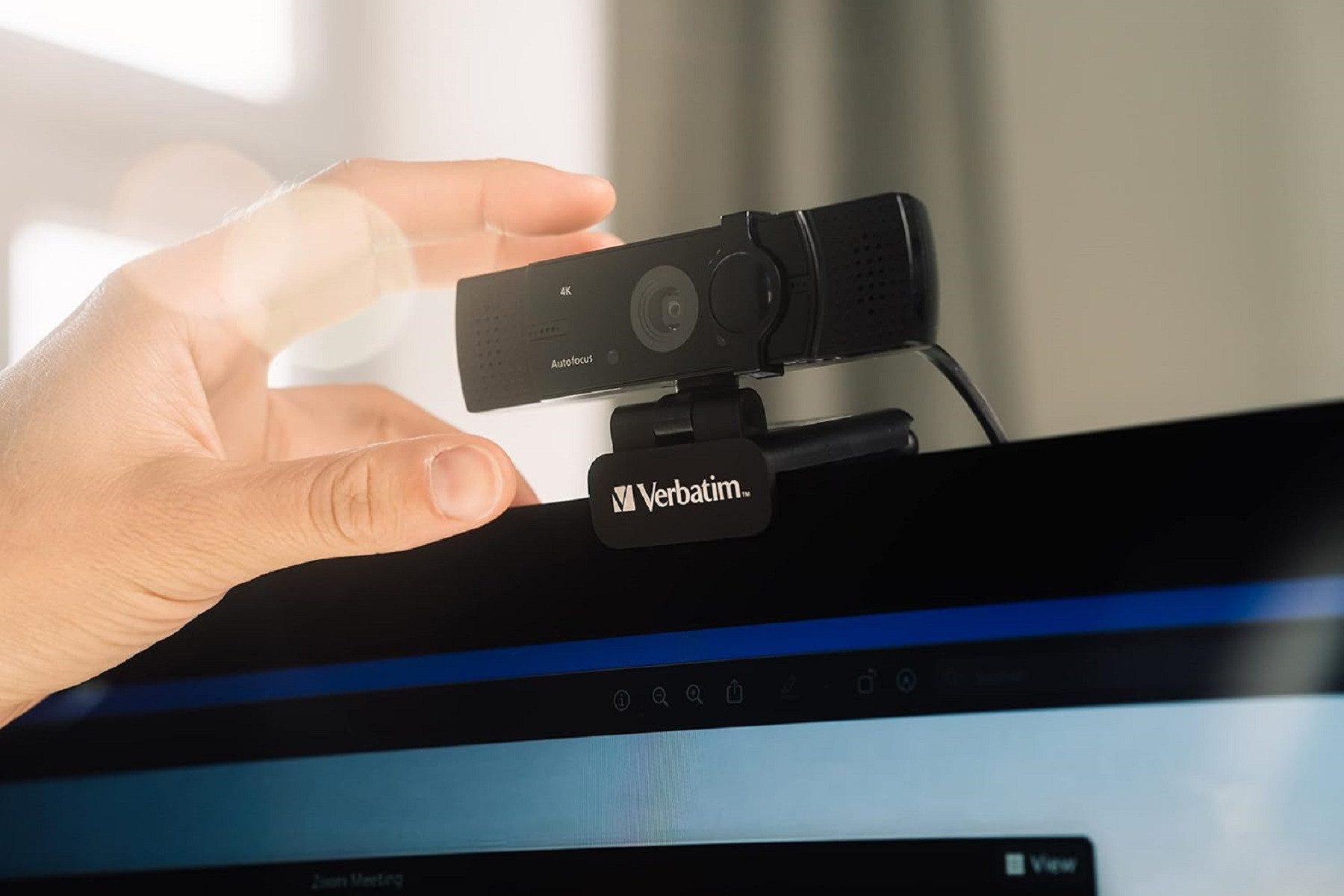 Verbatim Verbatim AWC-03 4K Webcam mit Autofokus Drehbar integr. Mikro Webcam