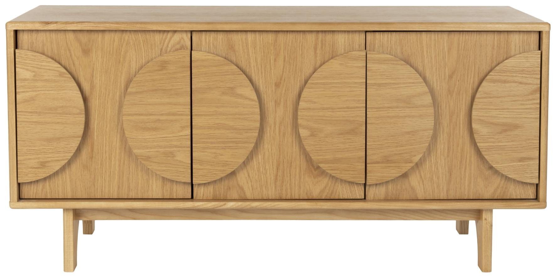 Zuiver Sideboard Sideboard GROOVE mit 3 Türen und Eichennfurnier von Zuiver