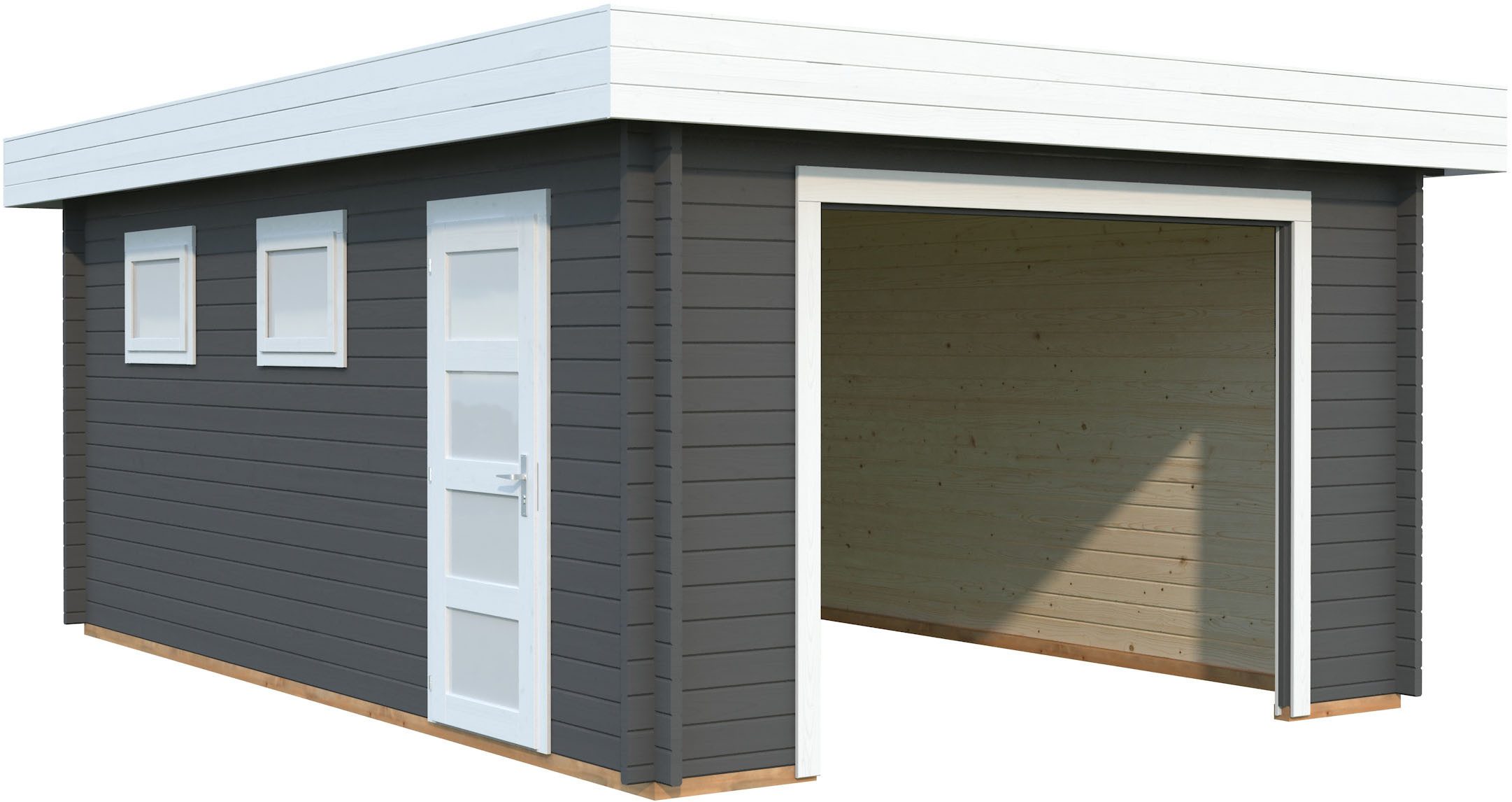 Palmako Garage Rasmus, ohne Tor, BxTxH: 420x598x253 cm