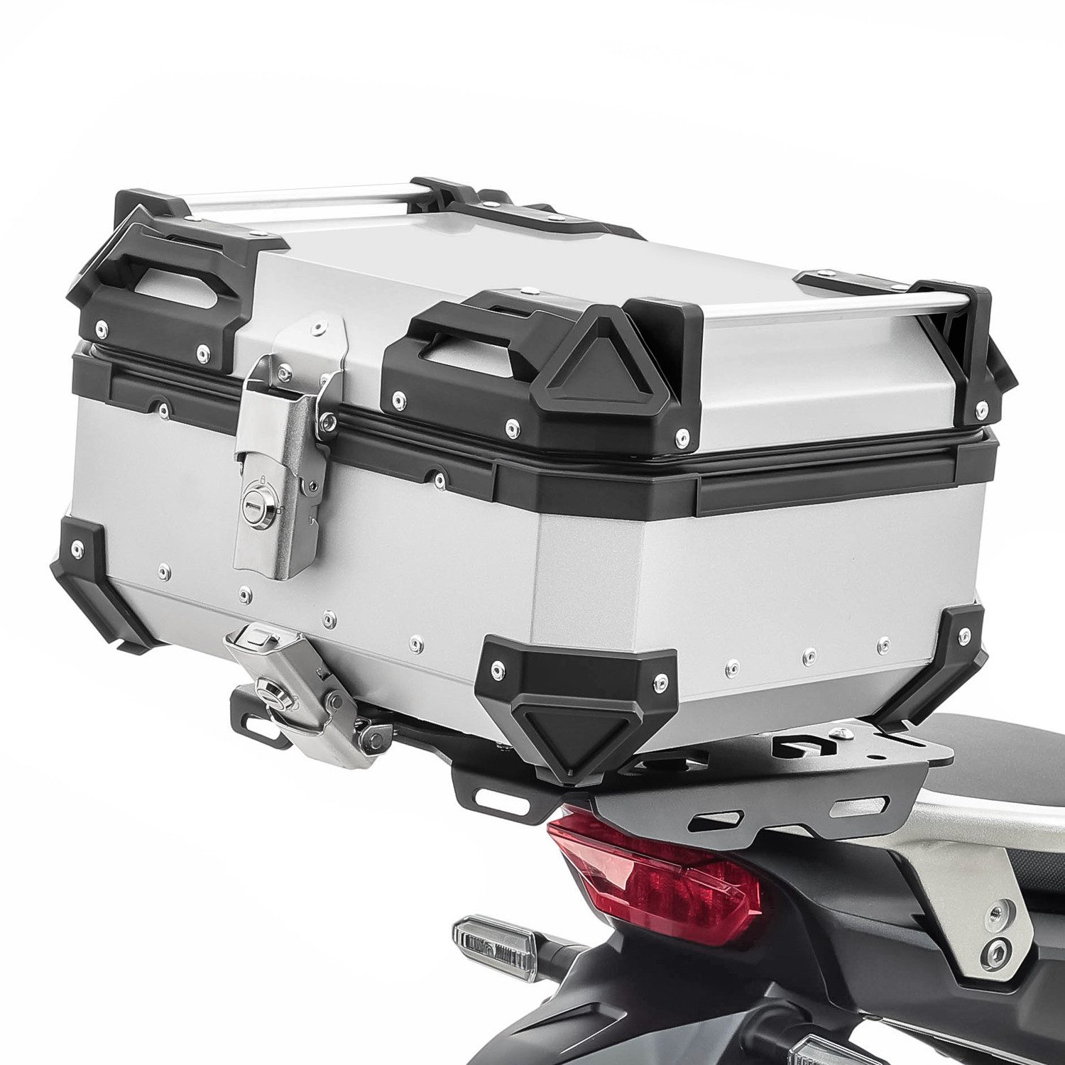 Topcase Motorrad Alu Top Case # XB22 Aluminium 22 Liter silber