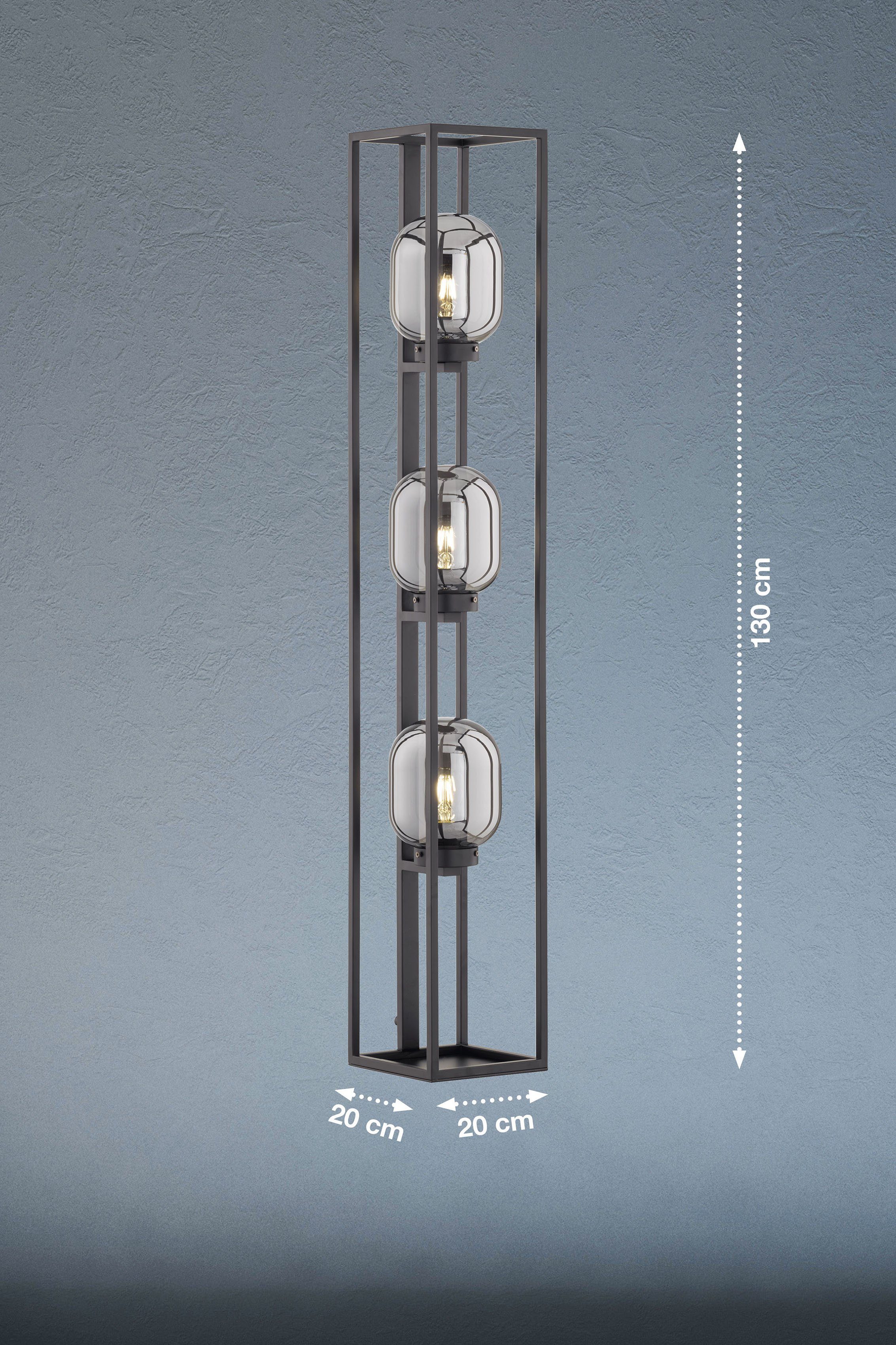 FISCHER & HONSEL Regi, Leuchtmittel Ein-/Ausschalter, Stehlampe ohne