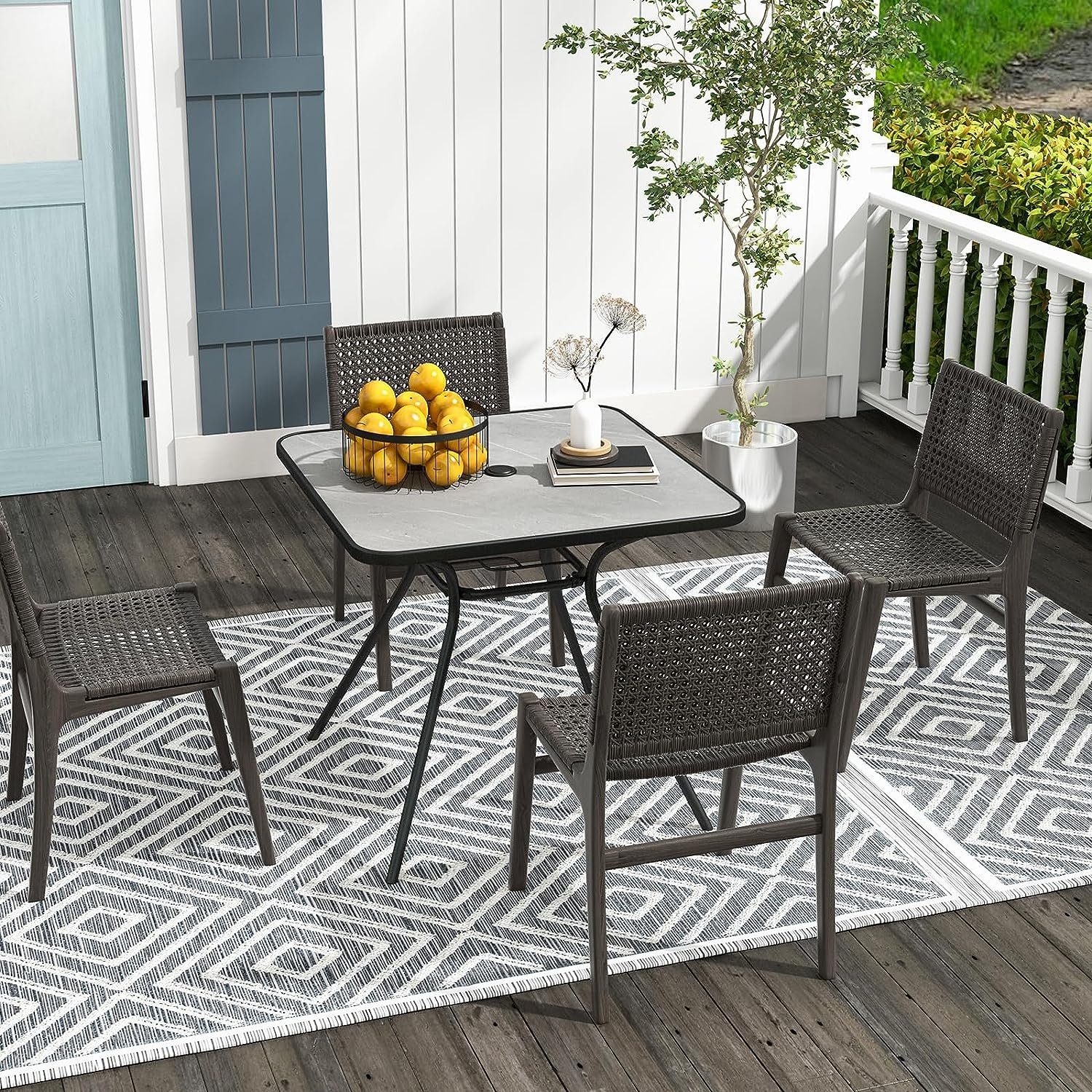 KOMFOTTEU Gartentisch Terrassentisch, mit 42 mm günstig online kaufen