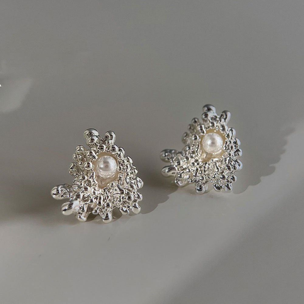 AUzzO~ Paar Ohrstecker -Ohrstecker TemperamentDamenschmuck Ohrringe Einfaches Perlen Braut