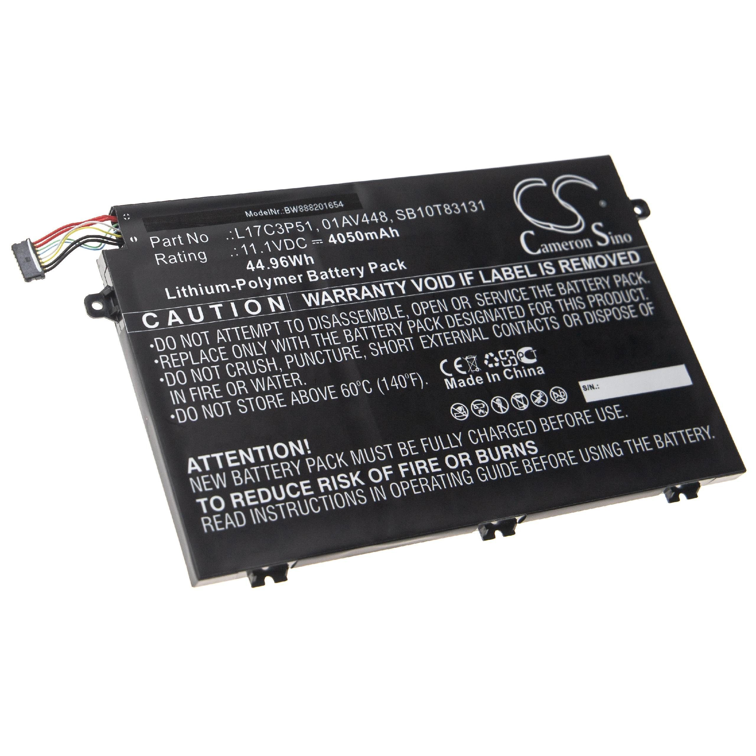 vhbw passend für Lenovo ThinkPad E580 20KS0027CD, E580 20KS0028CD, E580 Laptop-Akku Akku Li-Polymer 4050 mAh, Leistungsfähiger Austausch-Akku für Notebook, Wiederaufladbar, Jede