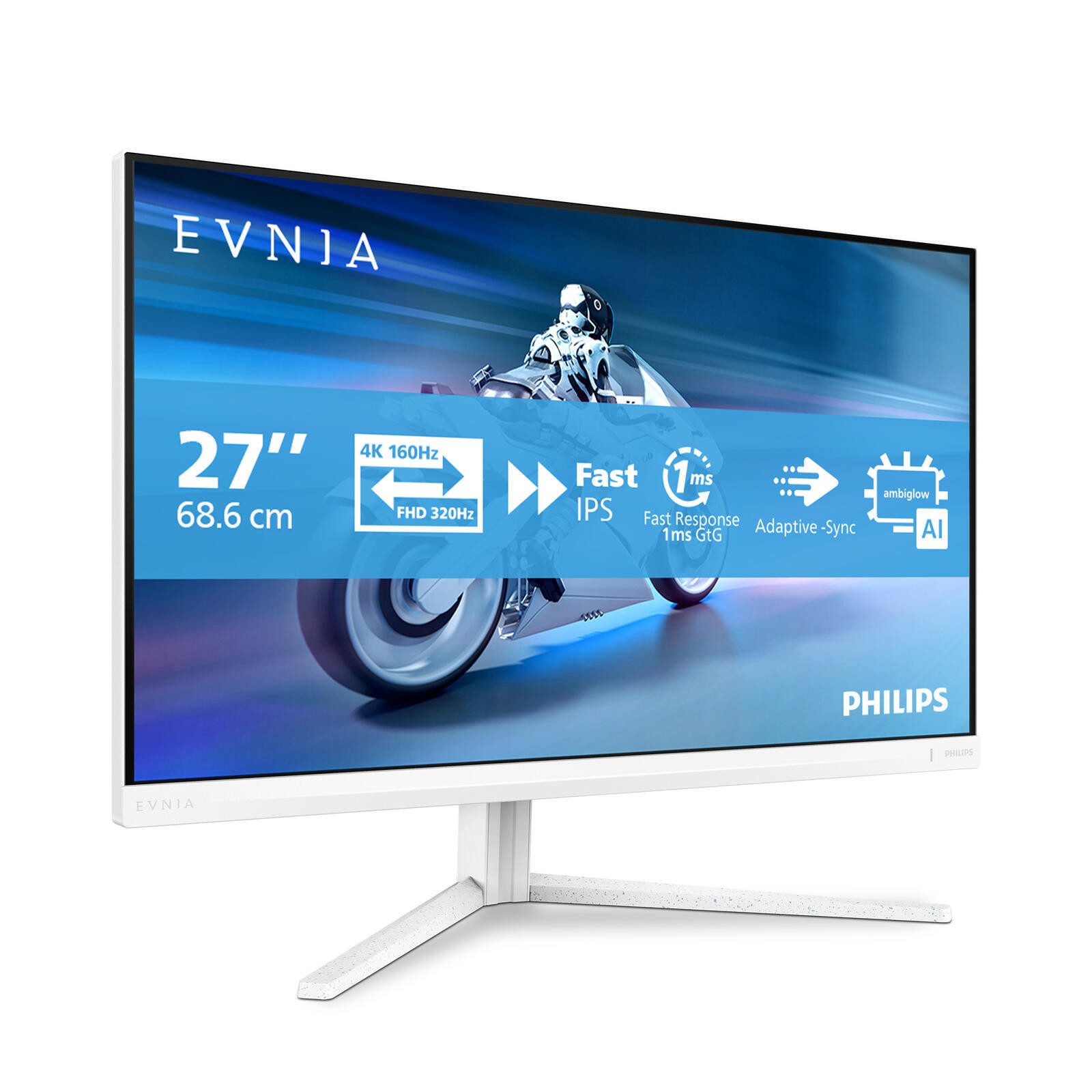Philips Evnia 5000 Gaming-LED-Monitor (3840 x 2160, 1 ms Reaktionszeit, 320 Hz, Fast IPS)