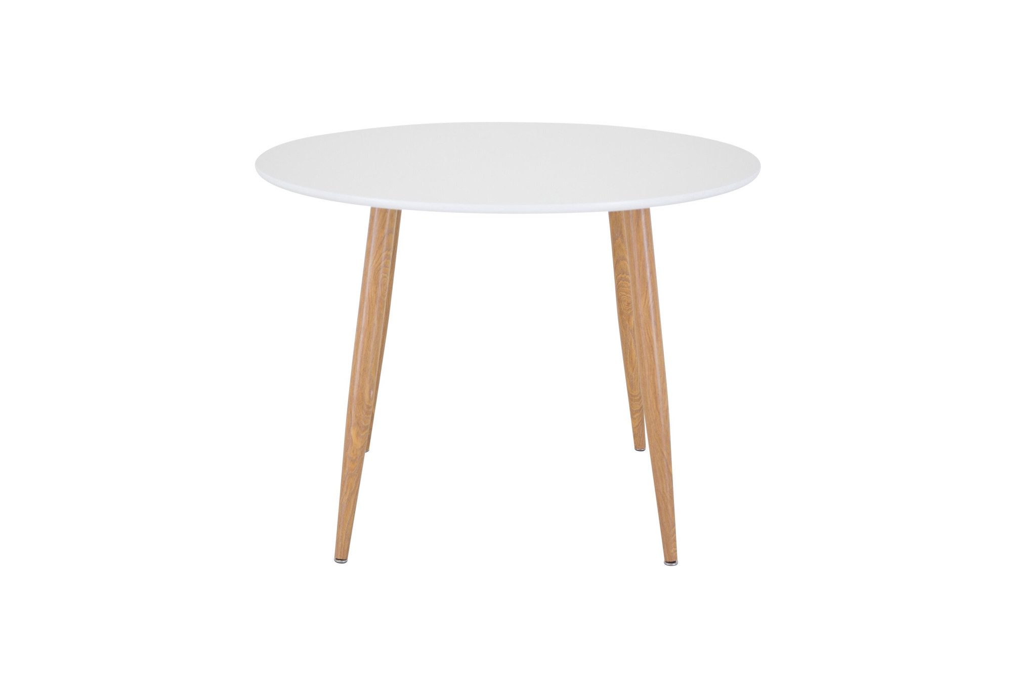 Venture Home Esstisch, Esszimmertisch, MDF, Stahlbeine, rund, stilvoll, klassisch