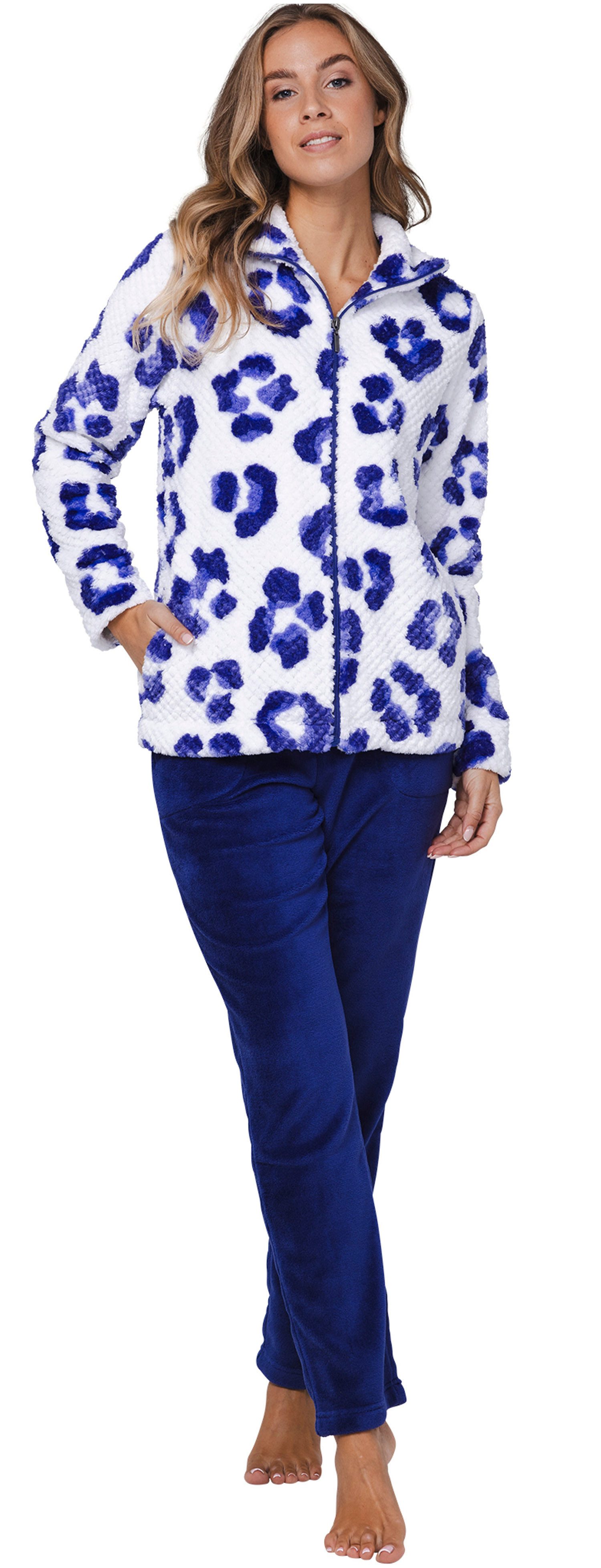 Rebelle Hausanzug Damen Fleece Homewearanzug (2 tlg) Modisches Design