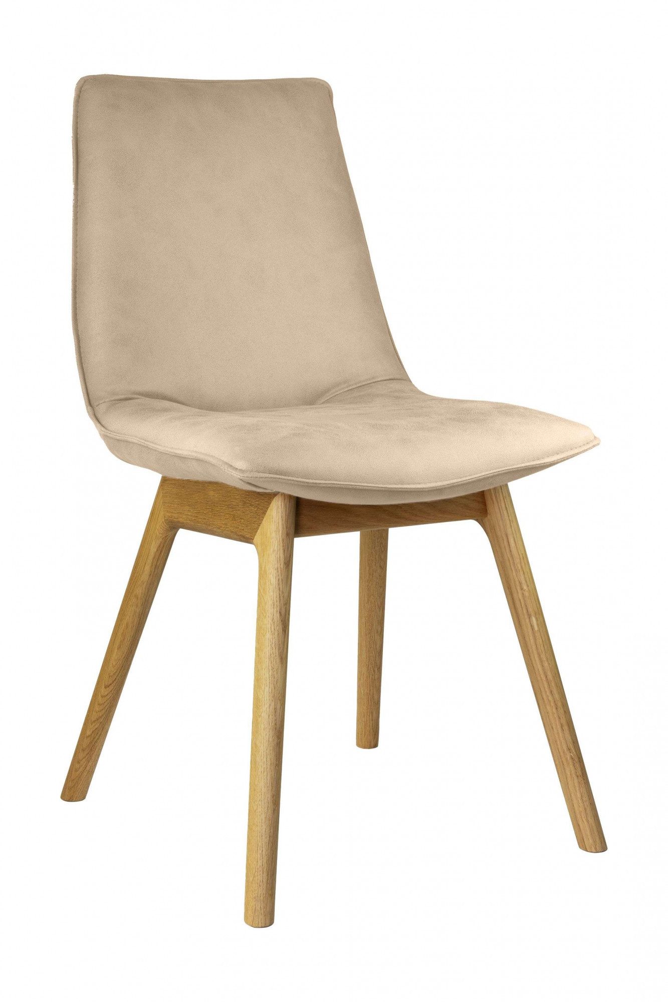 OTTO home 4-Fußstuhl Ramon (Set, 2 St), mit Massivholzbeinen, verschiedene Stoffe