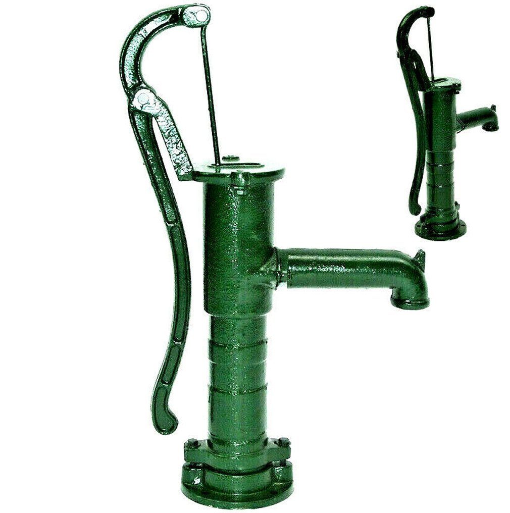 Apex Gartenpumpe Schwengelpumpe Gusseisen GRÜN Handpumpe 55916 Handschwengelpumpe