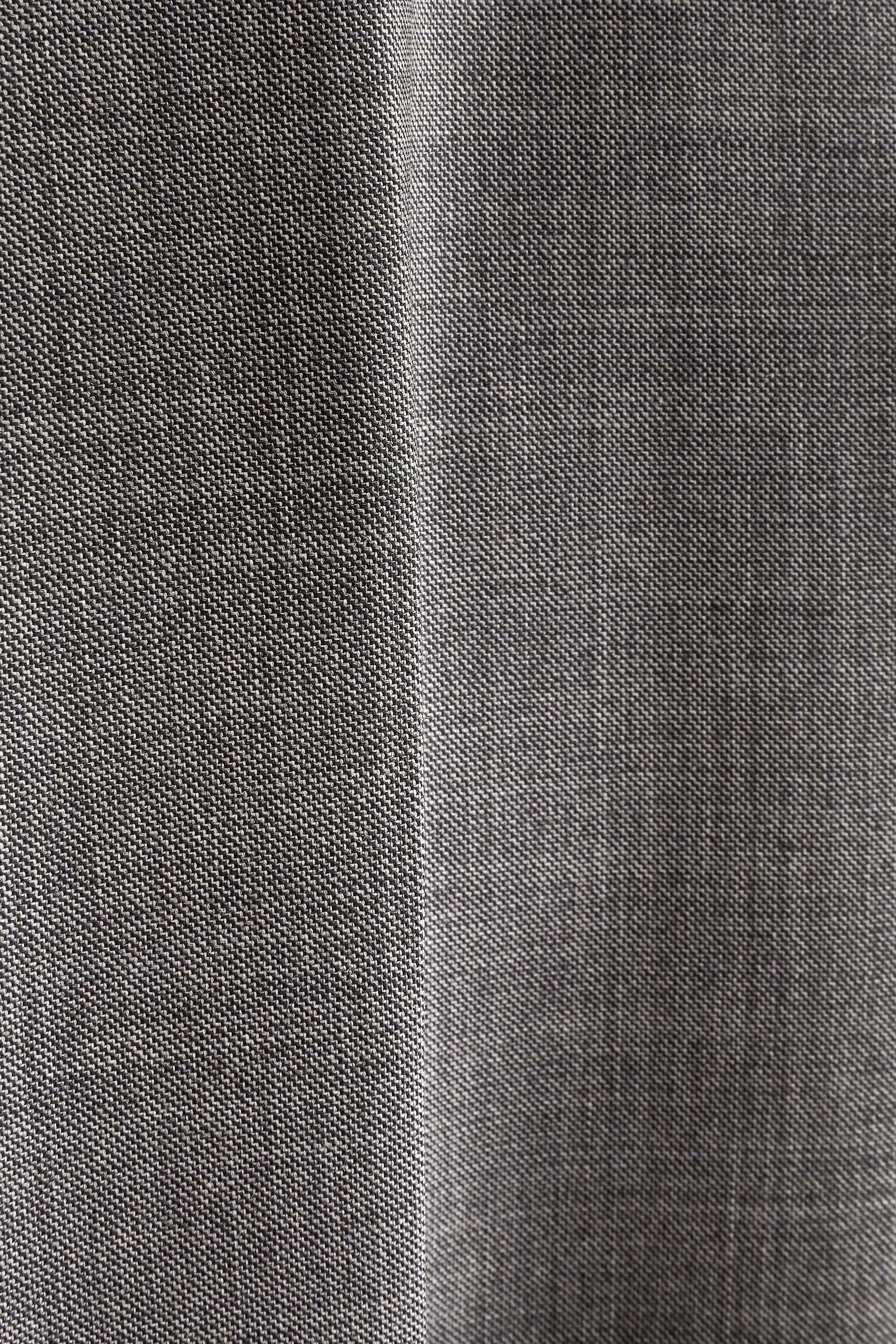 Wolle-Slim-Fit Anzughose Next (1-tlg) Sharkskin-Anzughose Grey aus