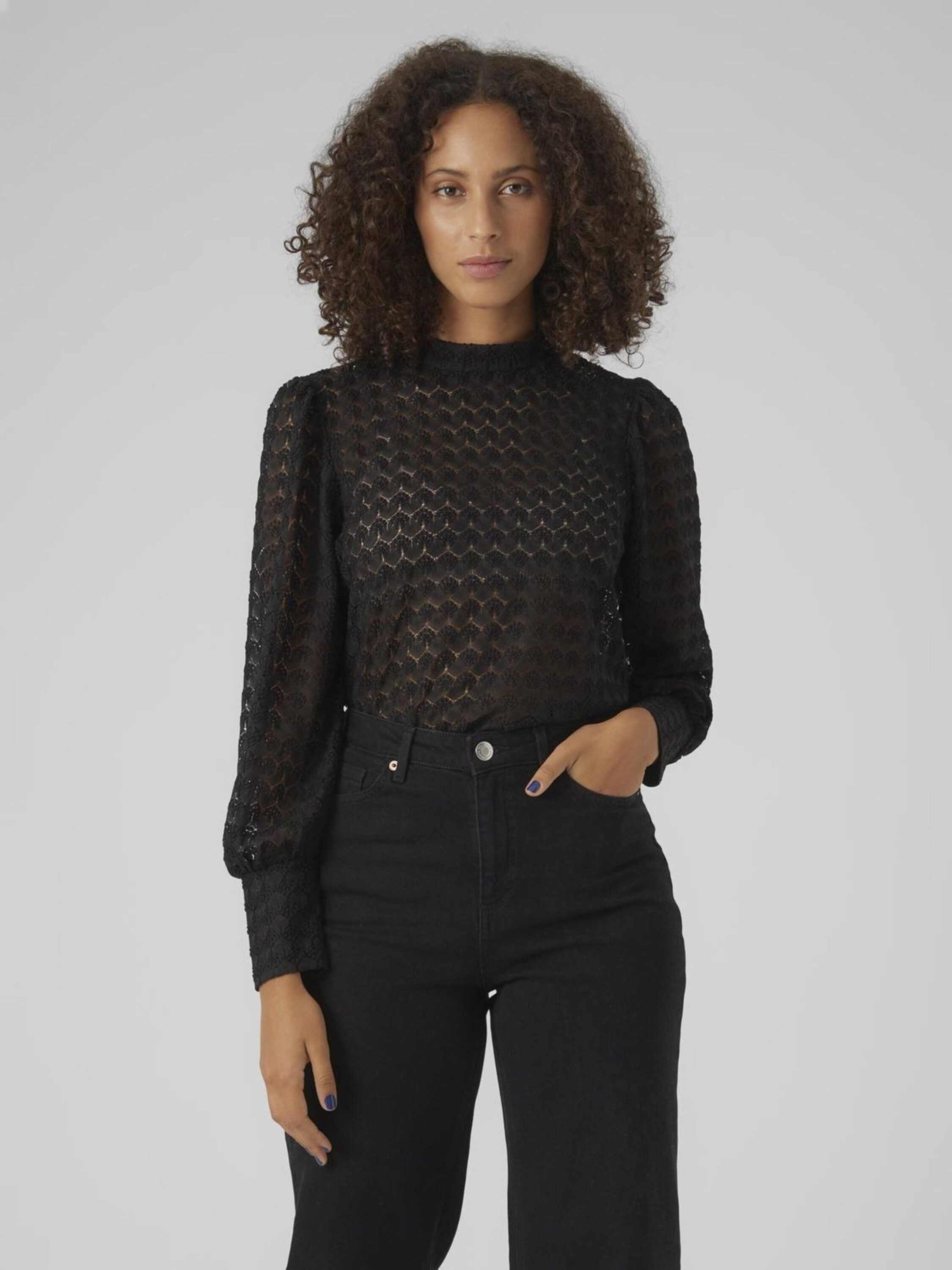 Vero Moda Langarmbluse BECCA (1-tlg) Cut-Outs günstig online kaufen