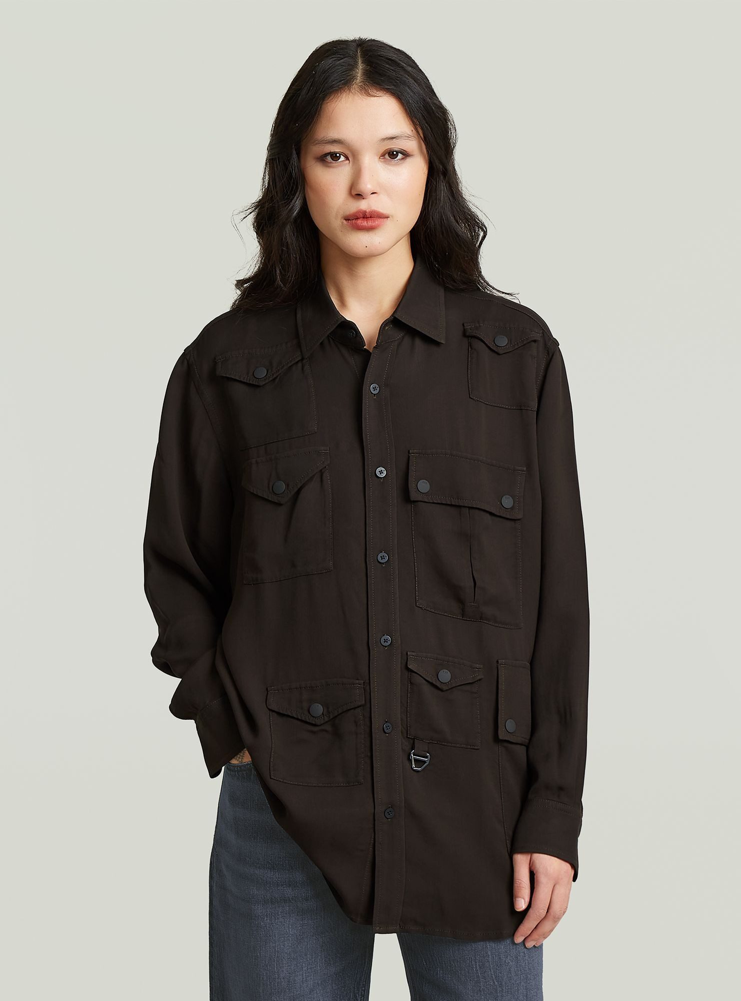 G-STAR Langarmshirt Relaxed Pocket-Hemd