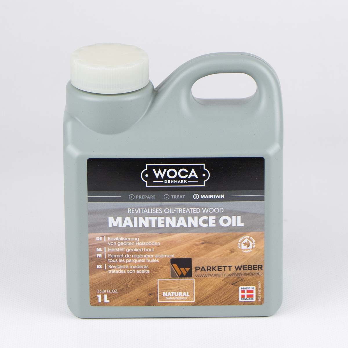WOCA Woca Pflegeöl (Maintenance Oil) Natur - 1 Liter Holzpflegeöl