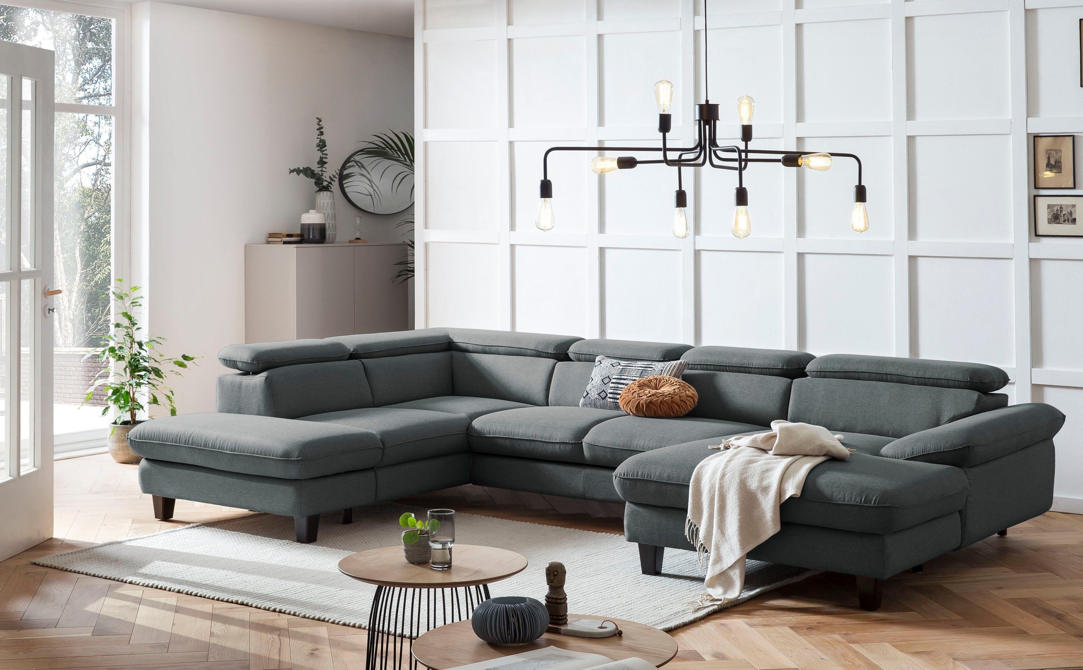 Home affaire Wohnlandschaft Pilot U-Form, mit günstig online kaufen