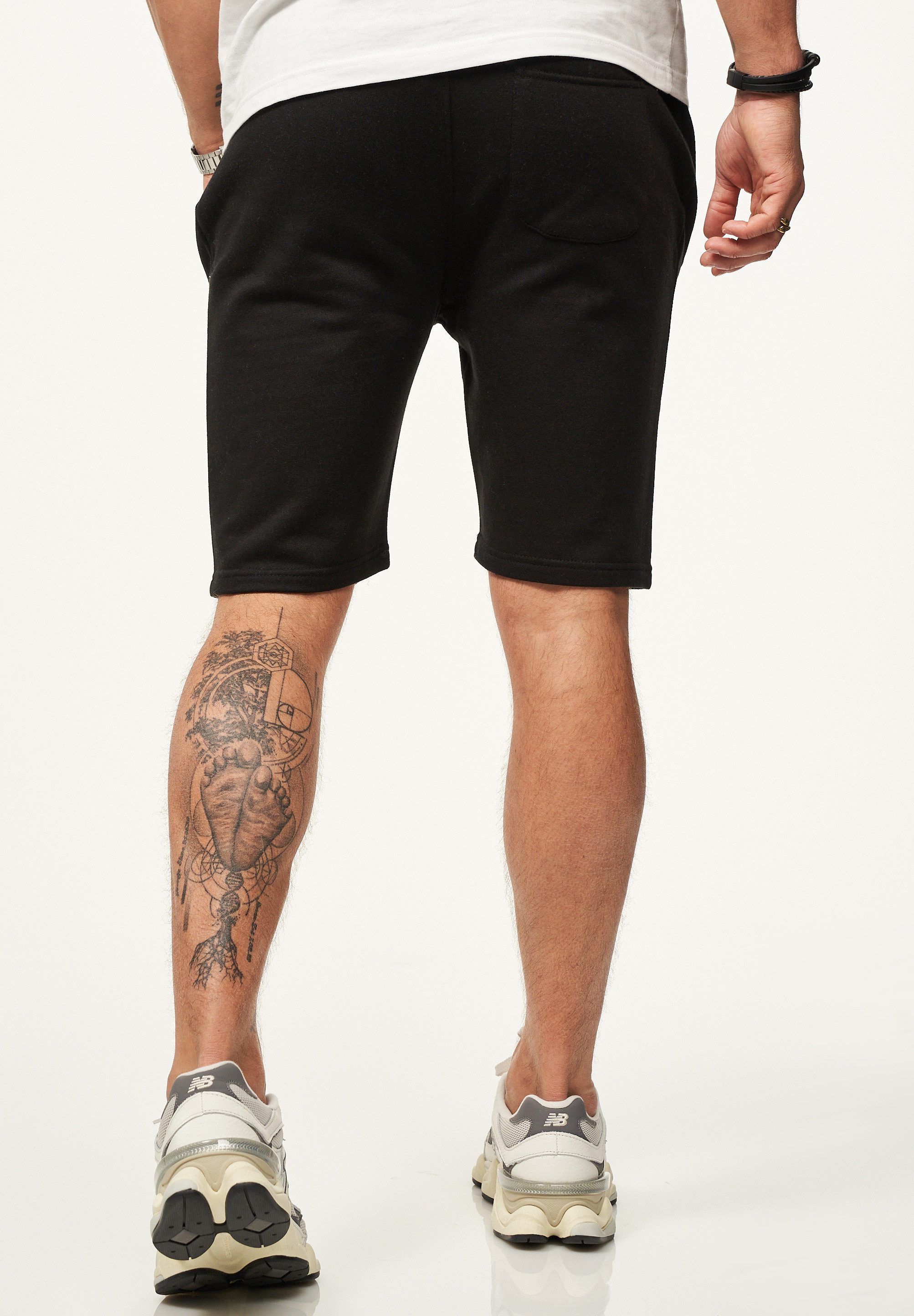 SOULSTAR Sweatshorts mit Gummibund Slim-Fit für Herren Kurze Hose Sporthose Sommershorts mit elastischem Bund
