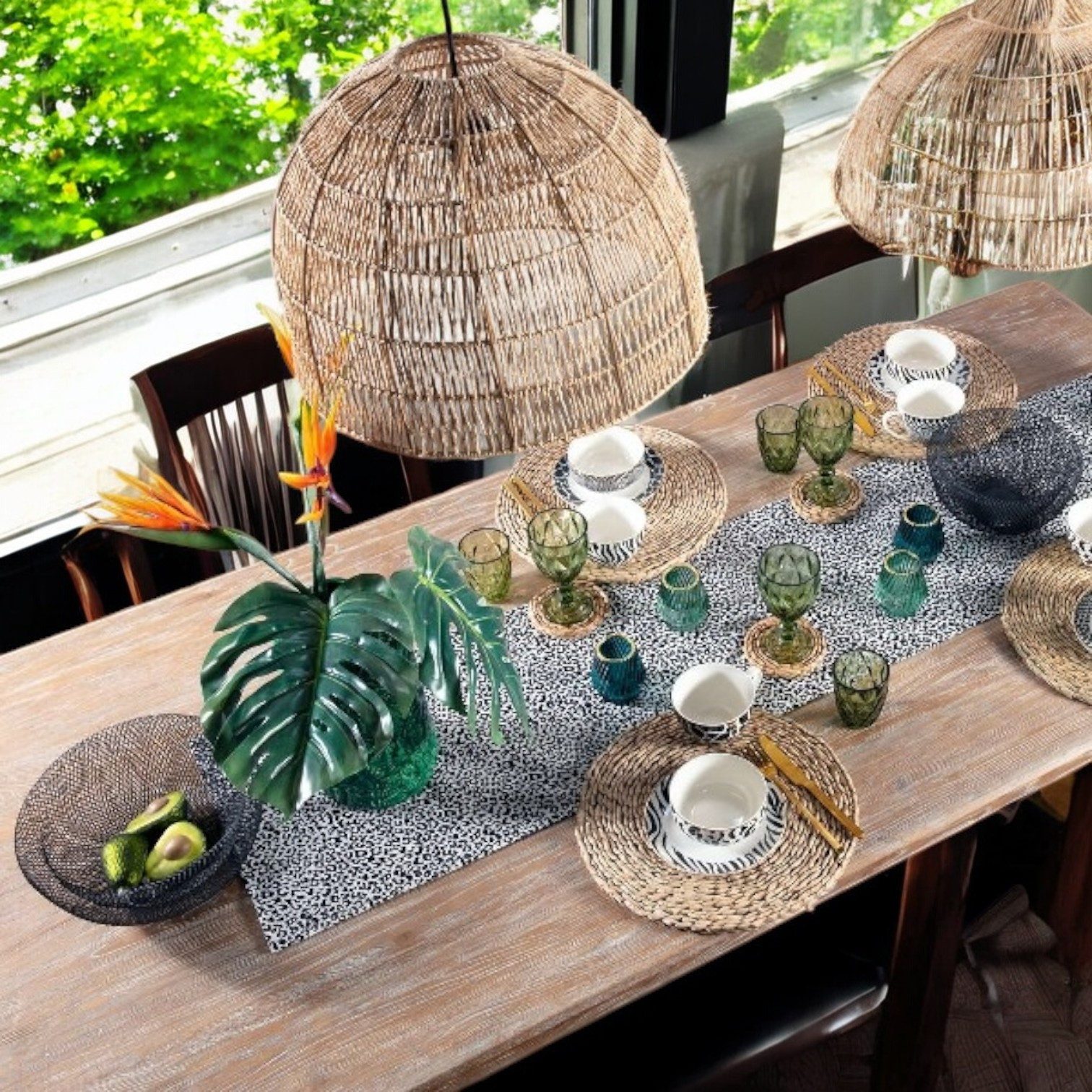 Kunstzweig Künstliches Monstera Blatt am Stiel günstig online kaufen
