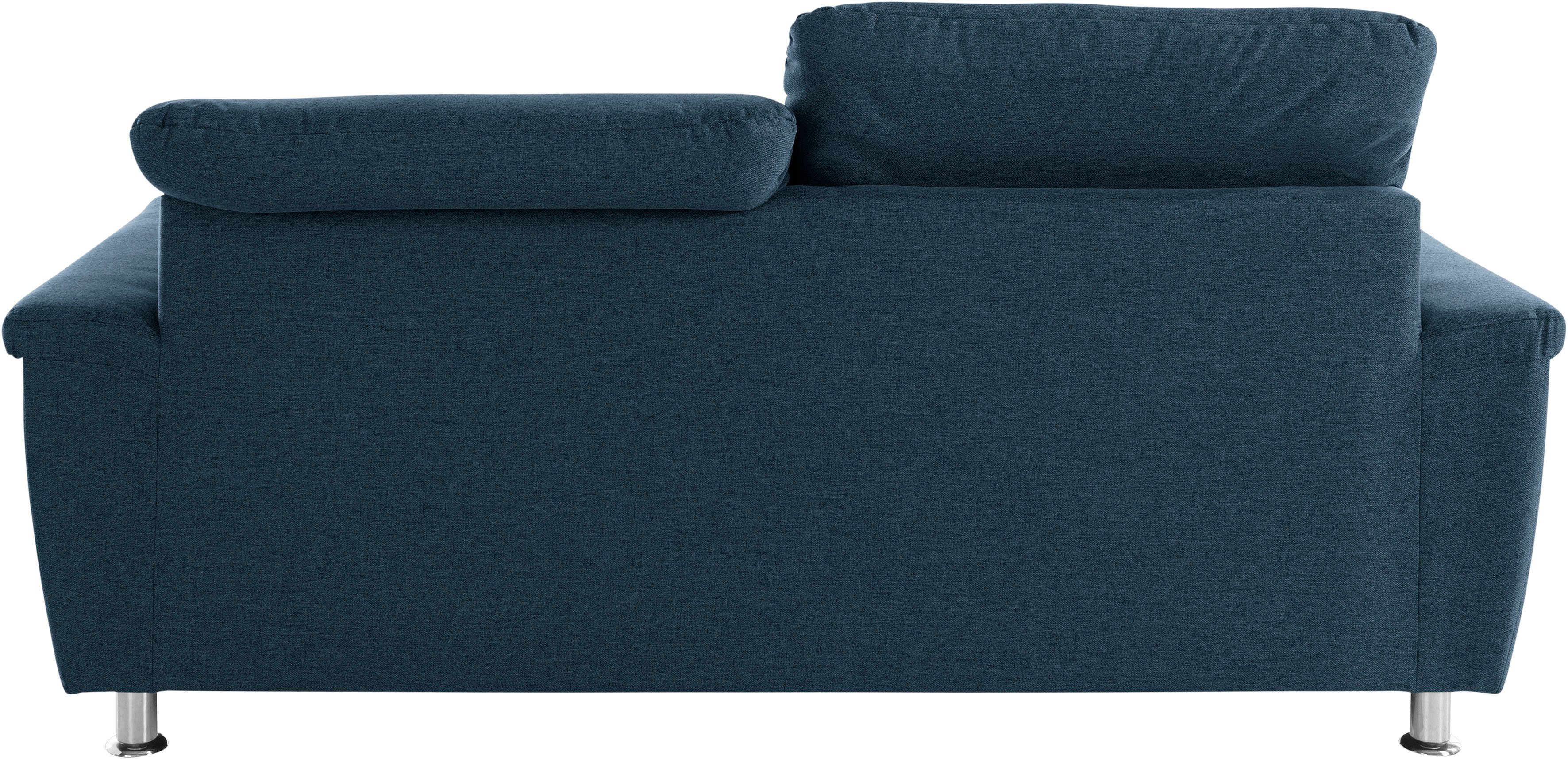 DOMO collection 2-Sitzer Franzi, zeitlos & elegant, moderne Sitzheftung, wahlweise mit Kopfteilverstellung, inklusive Zierkissen