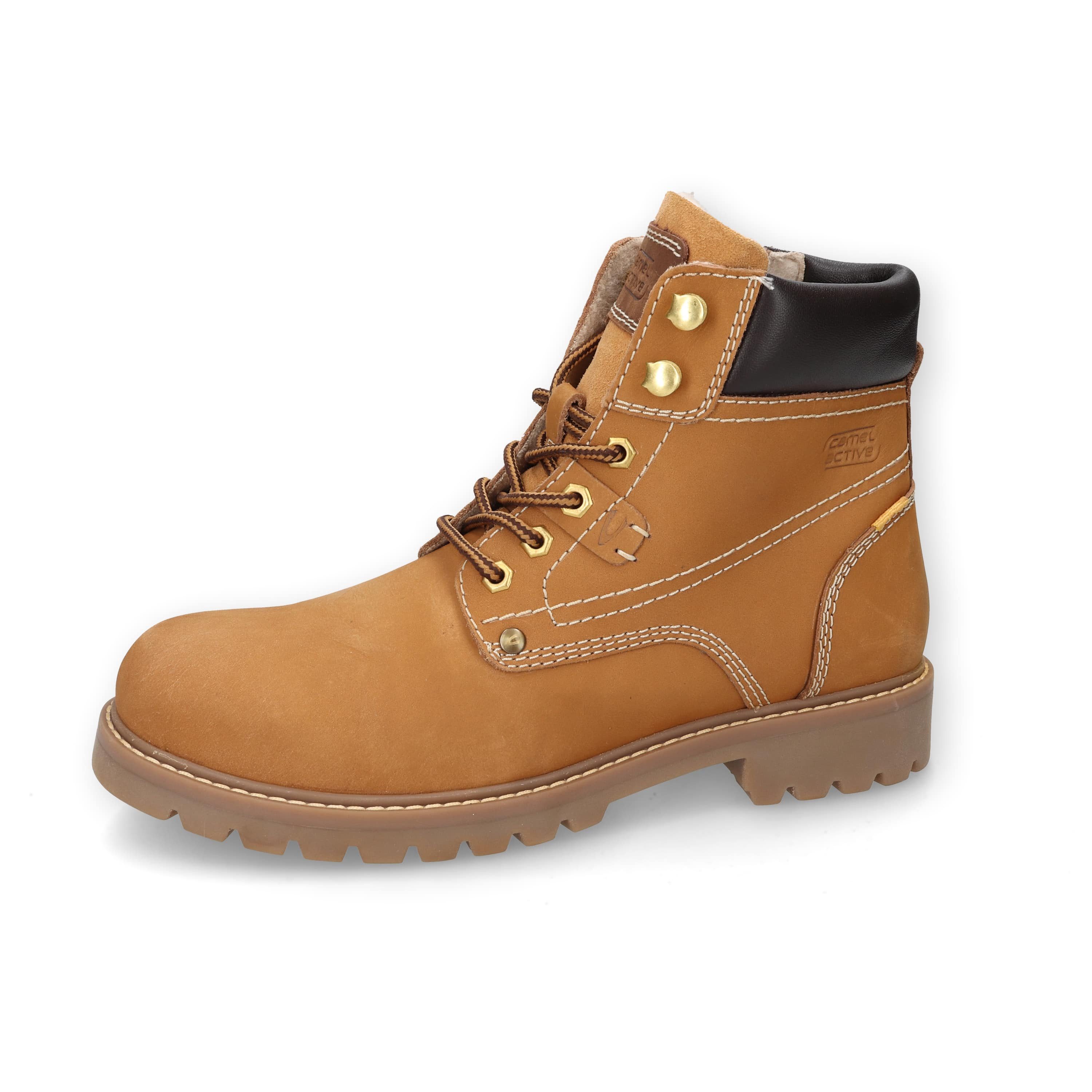 camel active Boots nubuk TAN Schnürboots