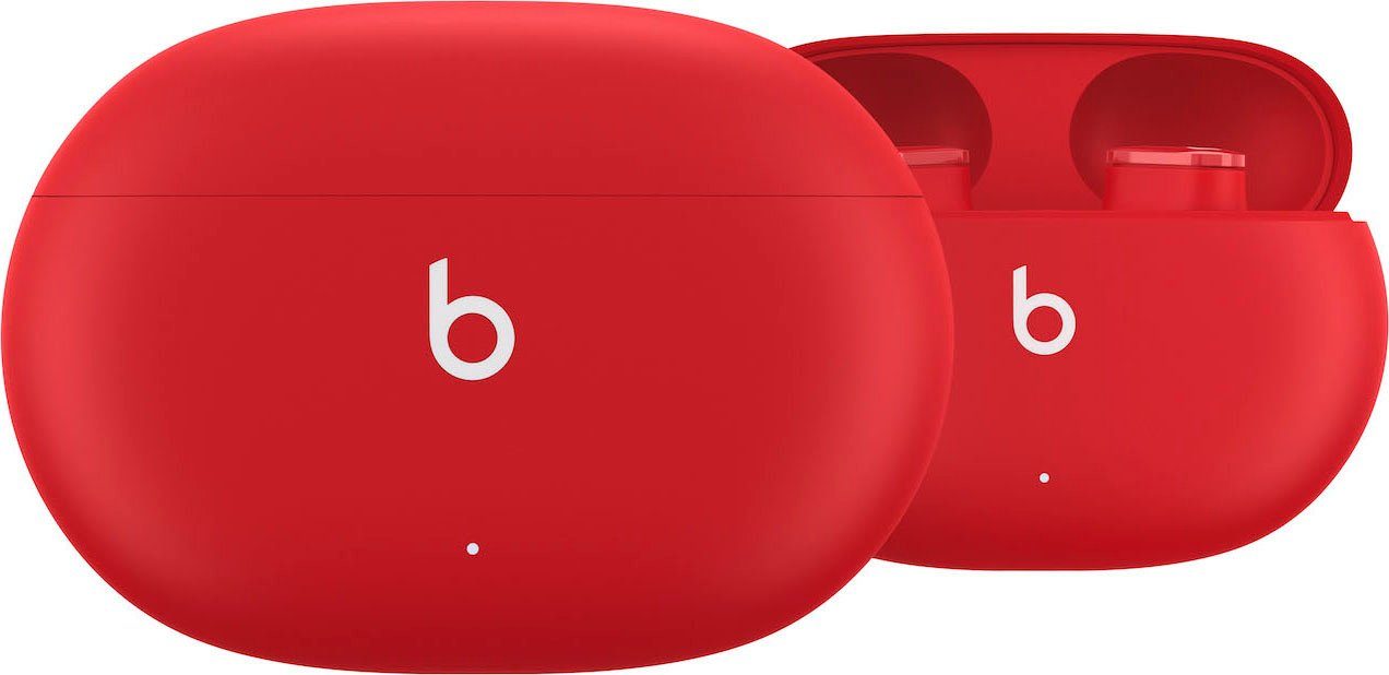 Bluetooth, Siri, Noise Dre Steuerung kompatibel Buds Transparenzmodus, Cancelling integrierte (Active Musik, - by Beats und rot mit Geräuschunterdrückung) Beats Dr. für Kabellose mit Siri, In-Ear-Kopfhörer (ANC), Anrufe Studio