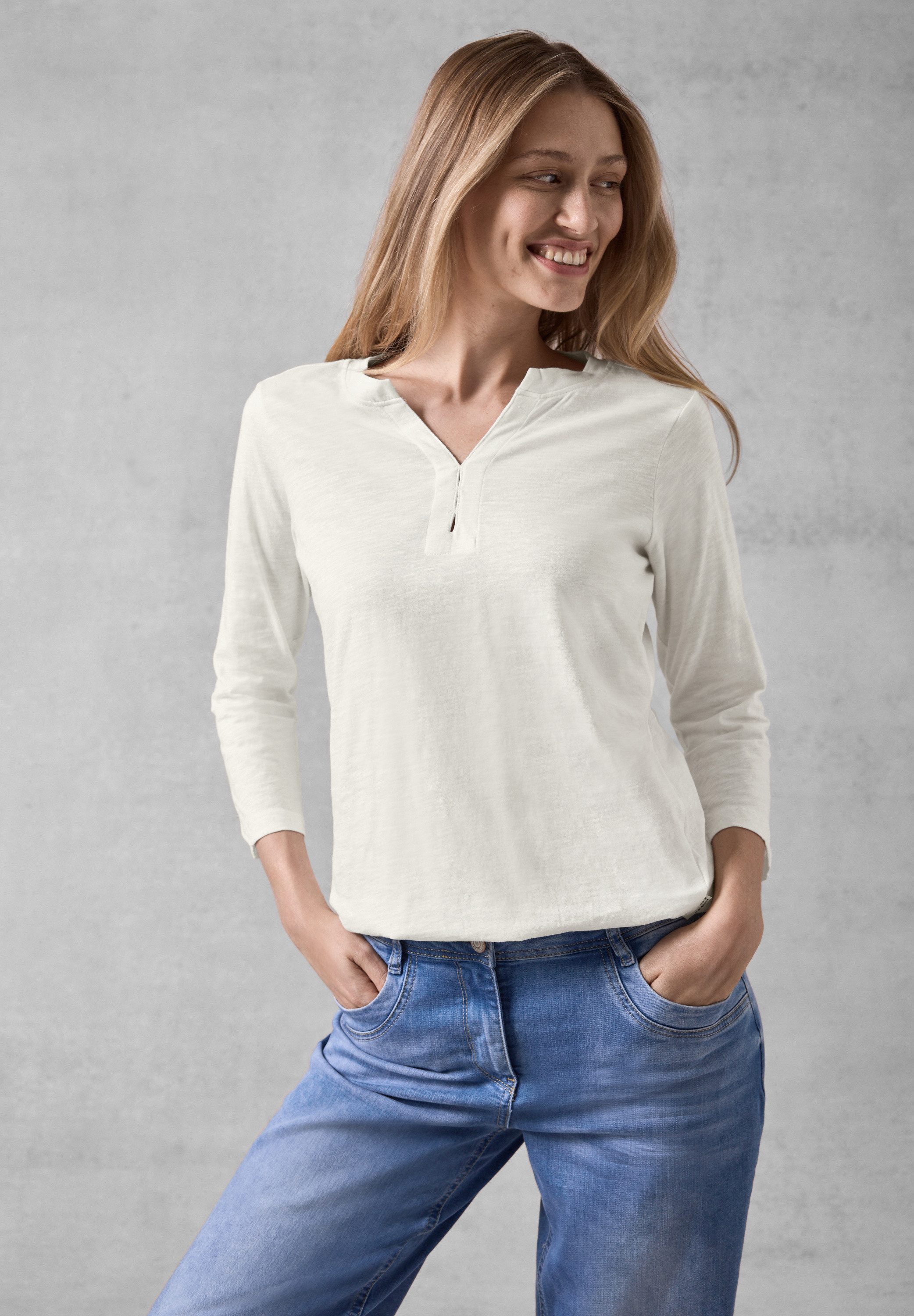CECIL 3/4-Arm-Shirt mit 3/4 Ärmeln günstig online kaufen