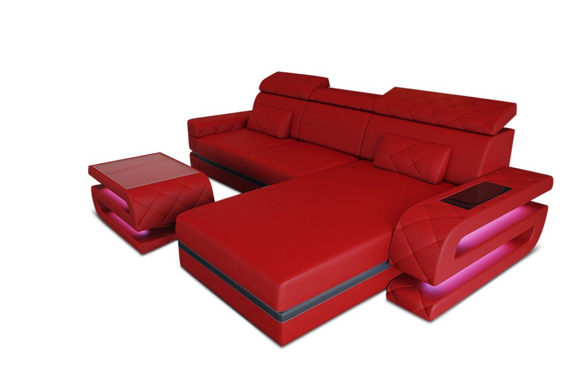 Sofa Dreams Ecksofa Ledersofa Bologna L günstig online kaufen