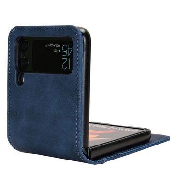 König Design Handyhülle Samsung Galaxy Z Flip3 5G, Schutzhülle Schutztasche Case Cover Etuis Wallet Klapptasche Bookstyle