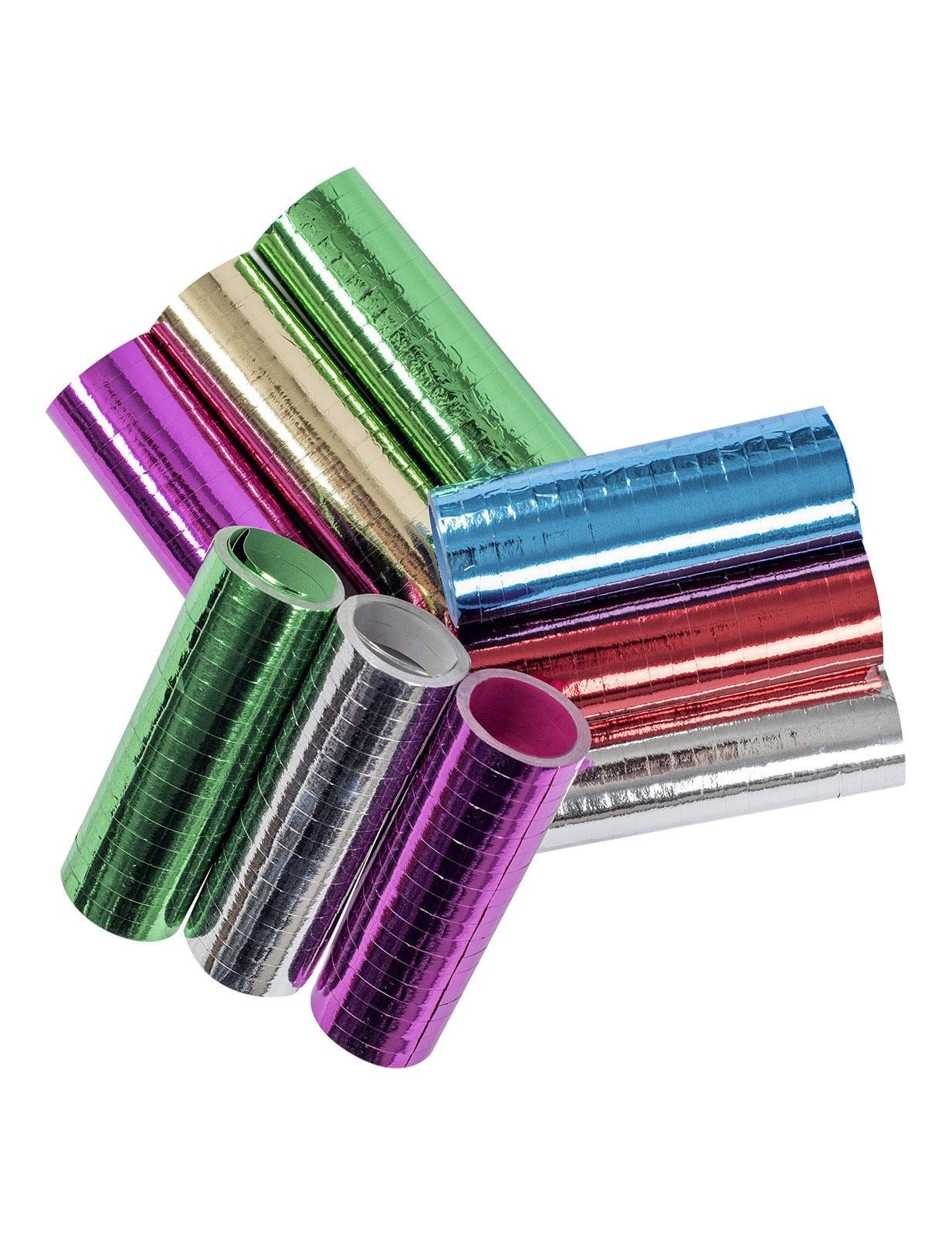 Riethmüller Kostüm Luftschlangen Streifen Metallic 3 Stück bunt 0,7x400cm