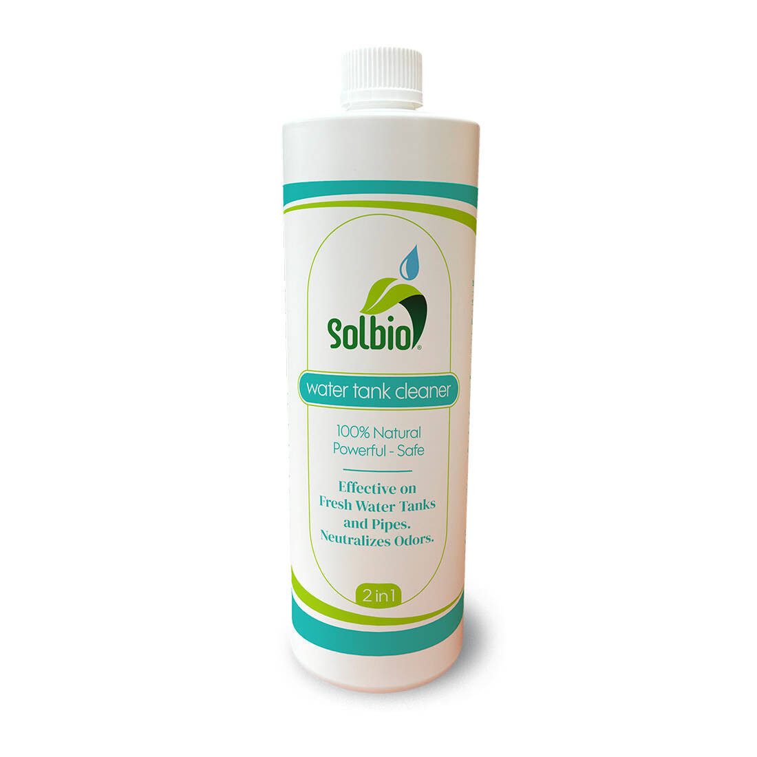 Solbio Wassertankreiniger Flüssigreiniger (Packung, [- 1 l Frischwassertankreiniger in Kunststofflasche natürlich,gebrauchsfertig,mehrere Anwendungen)