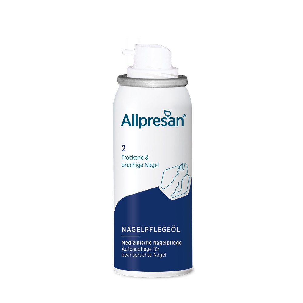 Allpresan Nagelpflegeöl Allpresan Fuß spezial Nr. 2 Nagelpflege-Öl 50ml, 1-tlg., Verbessert spür- & sichtbar das Erscheinungsbild, Medizinische Nagelpflege mit Panthenol, Biotin & Algenextrakt