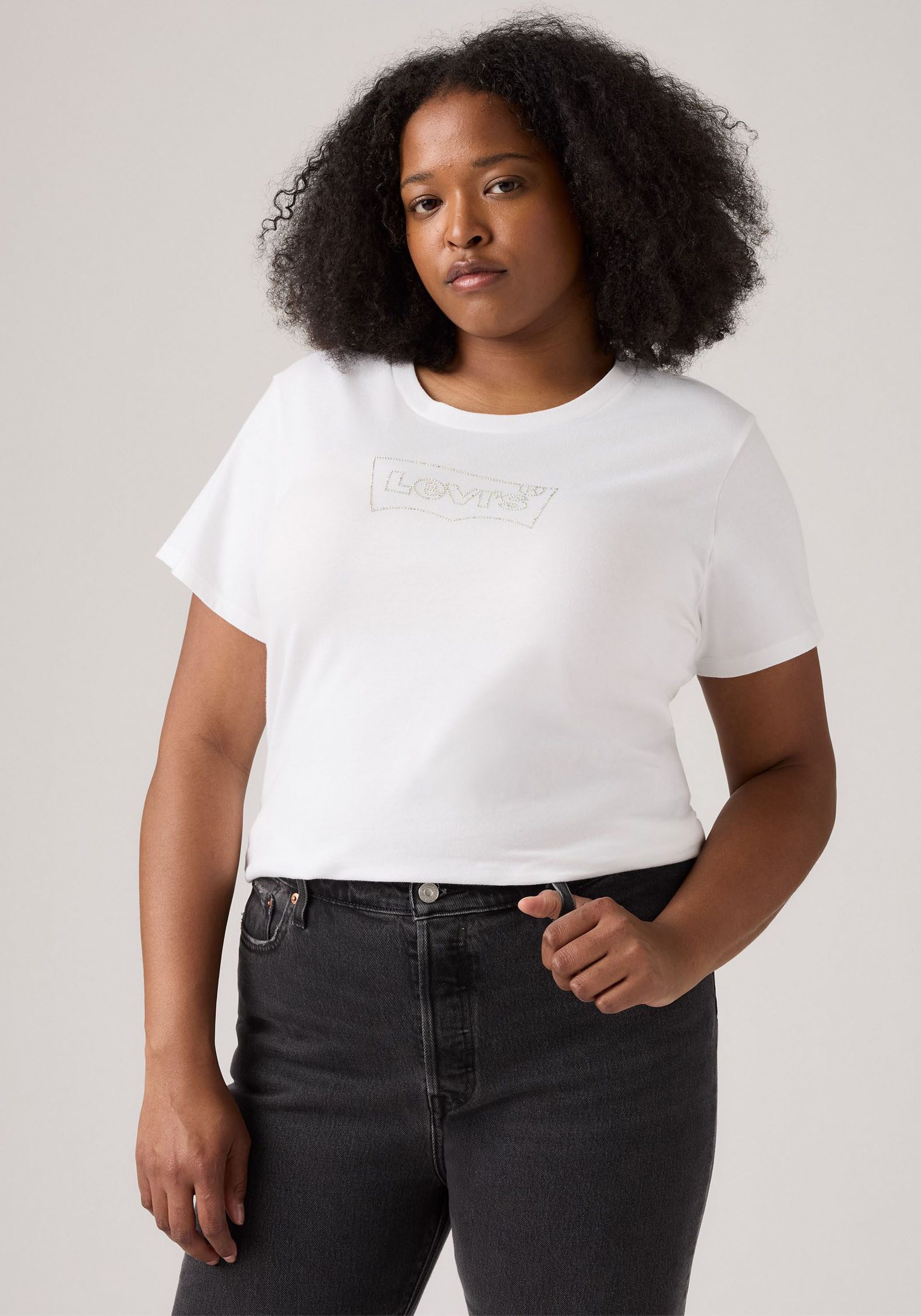 Levi's® Plus T-Shirt Perfect Tee mit Batwing-Logo günstig online kaufen