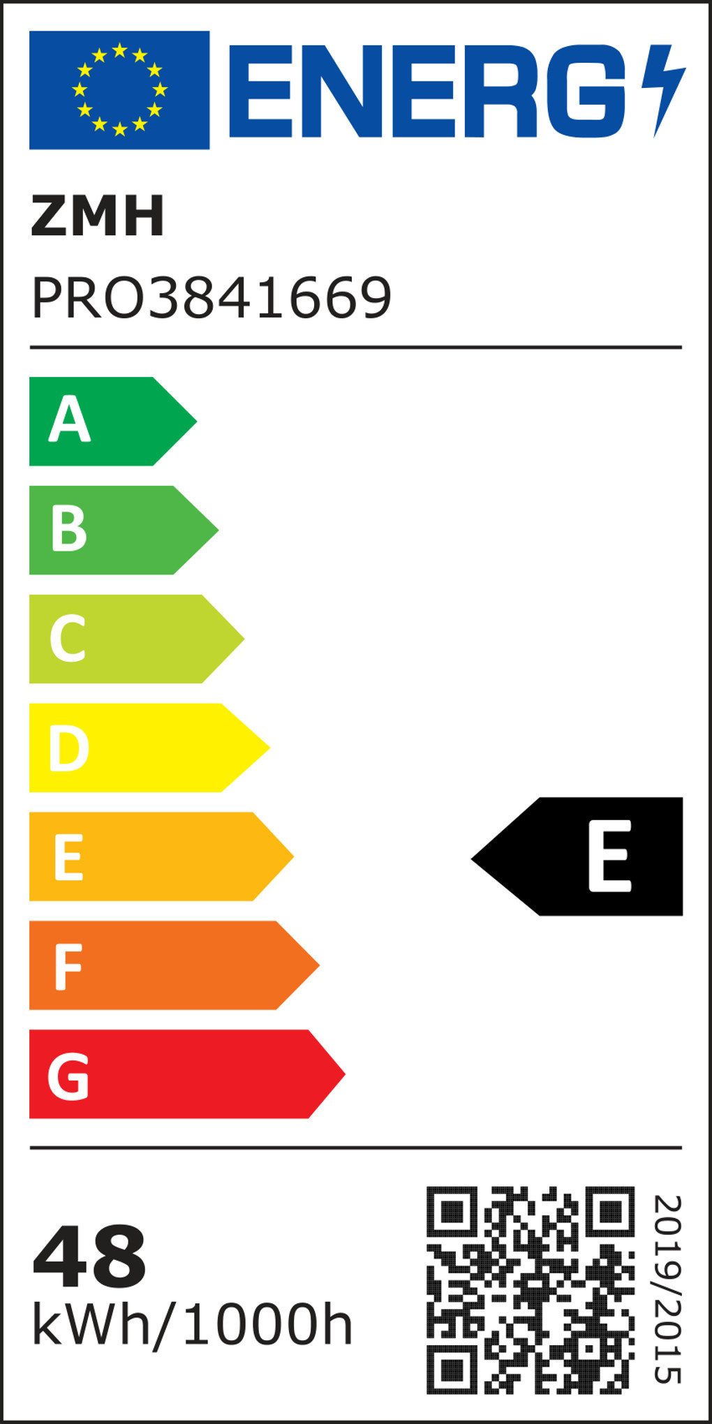 Energieeffizienzklasse: 