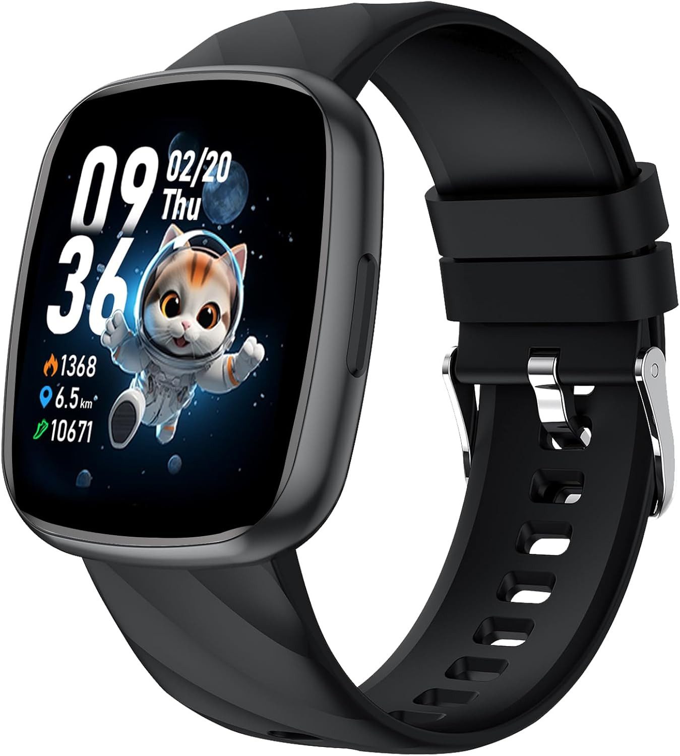 CATGIFF S60K Smartwatch (3,2 cm, sim karte), Kinder Fitnessuhr mit Pulsmessung 100 Sportmodi Schlafanalyse Uhr