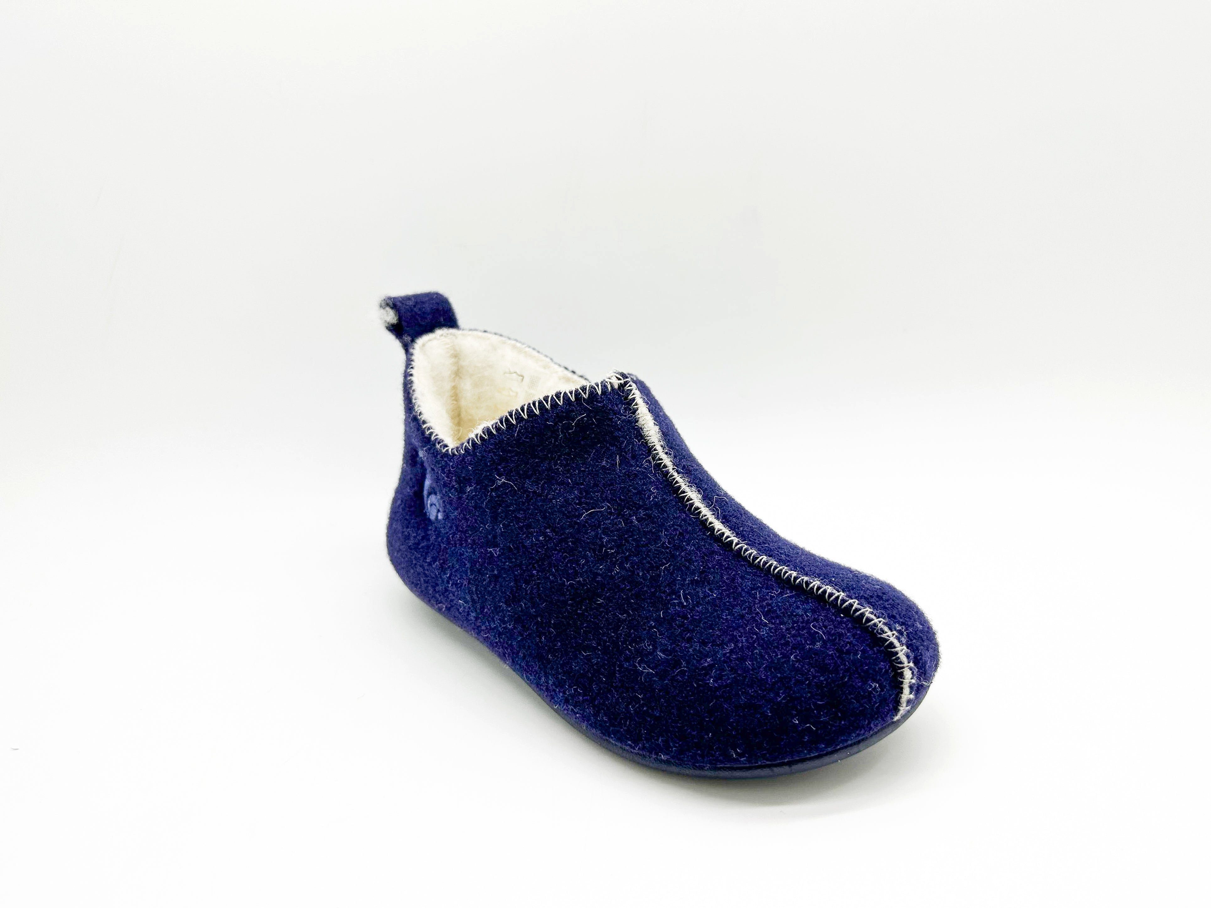 ® Slipper 1856 Blue Boot Slipper thies Wool Kids