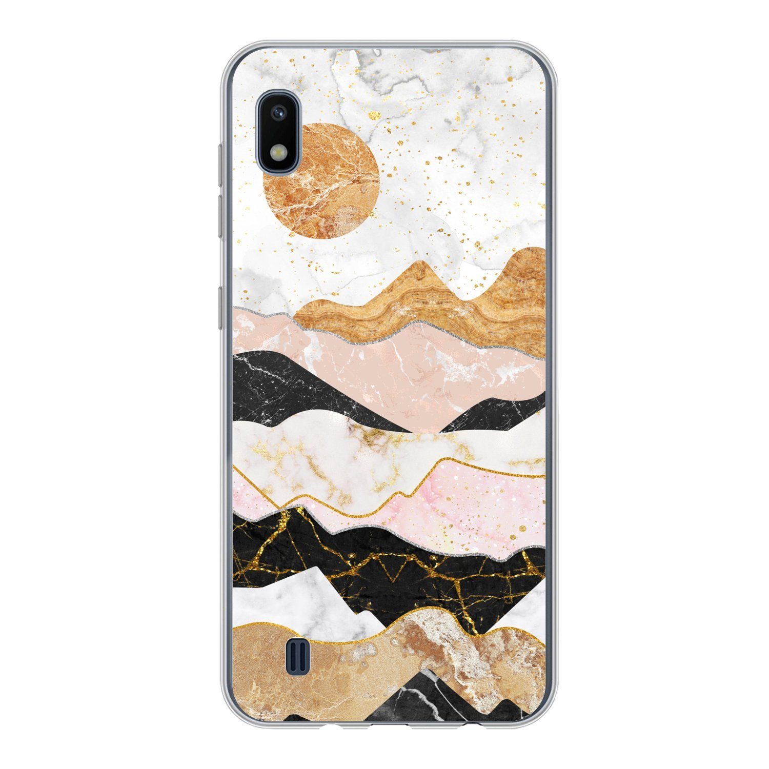Handyhülle für Samsung Galaxy A10 Marmor - Gold - Pastell