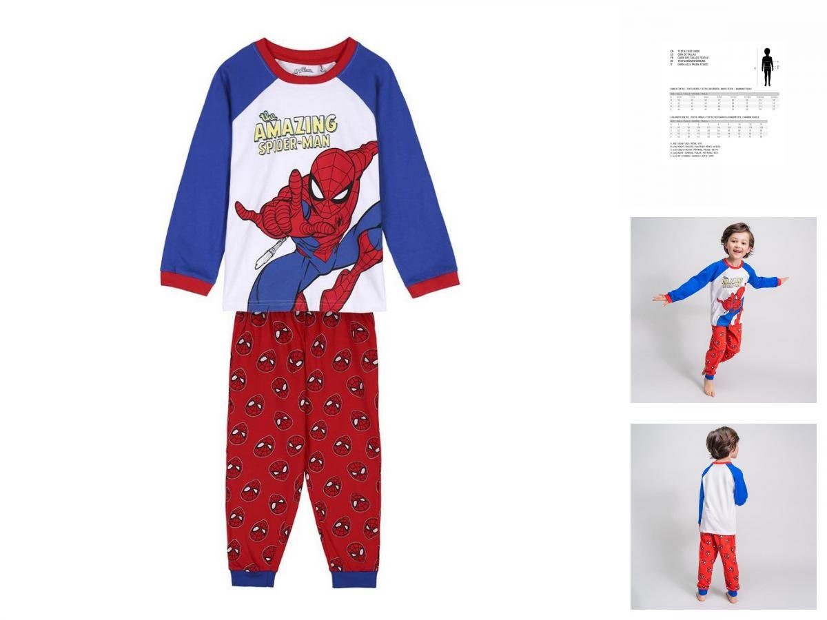 Langarm 2 Spiderman Spiderm Kinder Nachtwäsche Pyjama Schlafanzug jahre Teiler Pyjama 2
