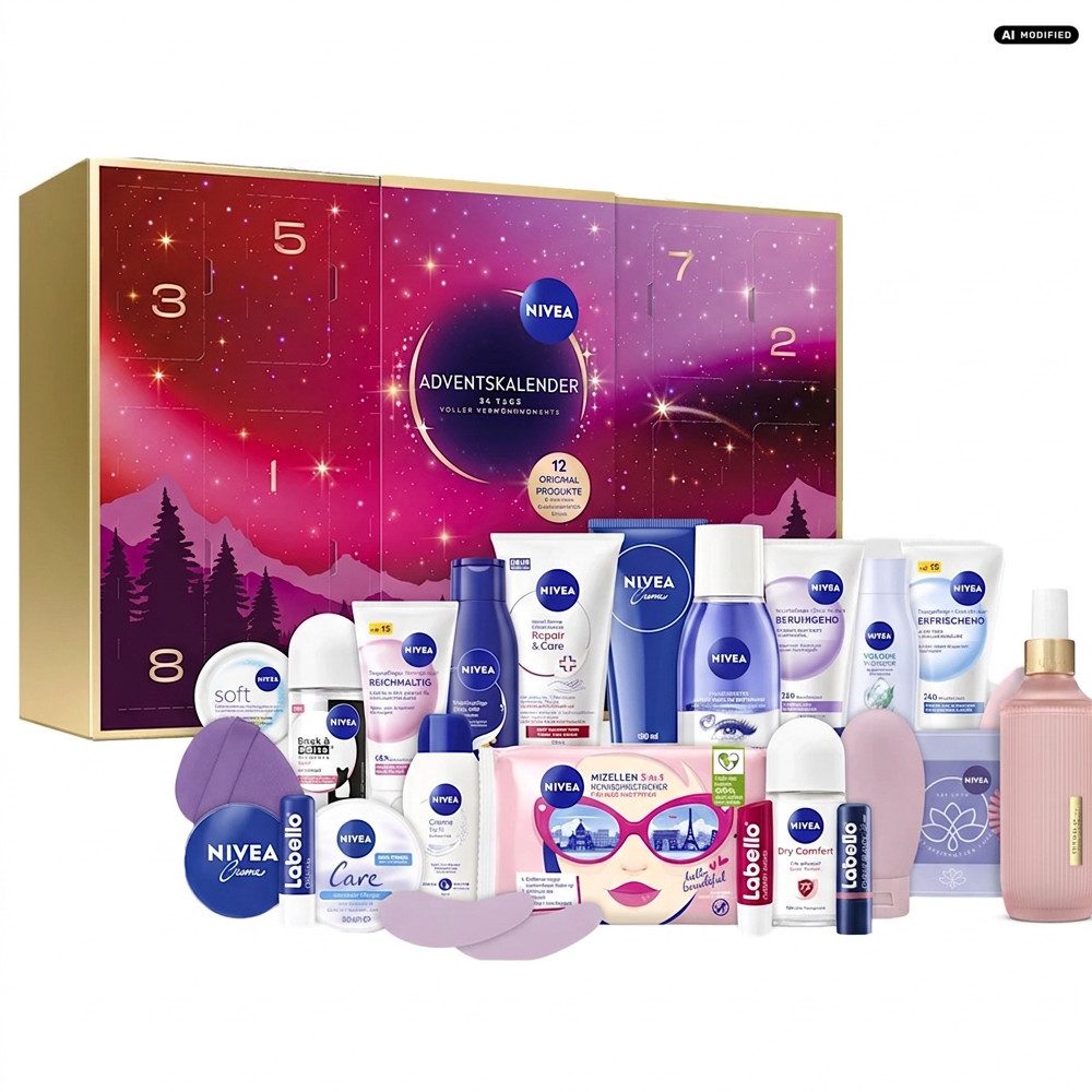 Nivea Adventskalender Nivea Adventskalender 2026 Verwöhnmomente mit Rituals Raumspray, Adventskalender mit zusätzlichem Rituals Raumspray