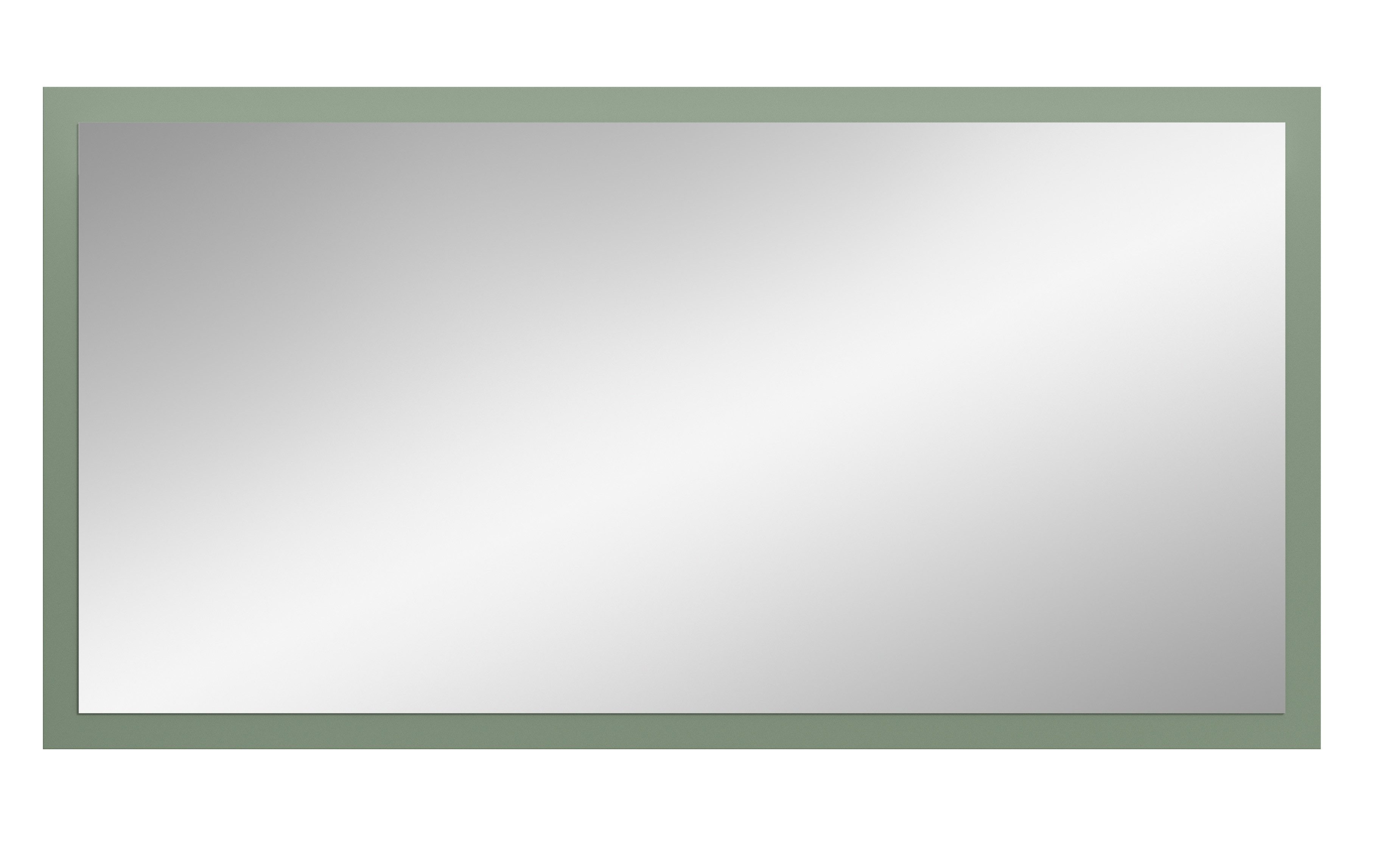 furnling Garderobenspiegel Stalon, großzügige Spiegelfläche mit Rahmen in Smoke Green, Breite 106 cm