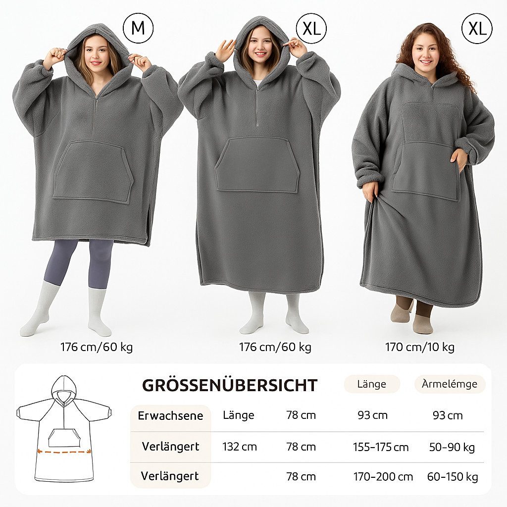 Diyarts Kapuzenpullover (Vielseitiger Hoodie-Pullover, Große Tasche, Übergröße, Vielseitigkeit) ideales Geschenk, einfache Pflege für dauerhaften Komfort