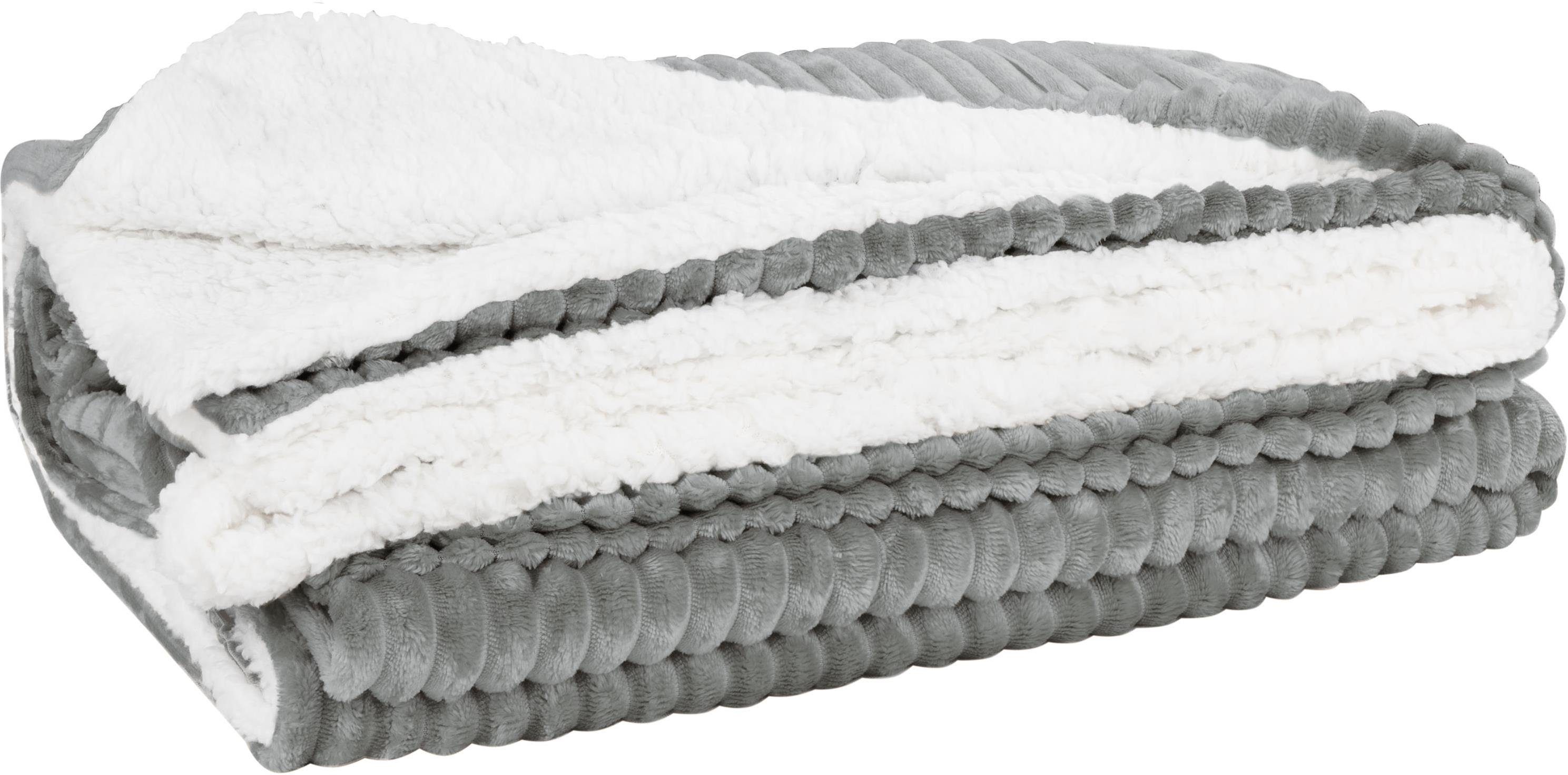 Wohndecke Flanell Kuscheldecke 150x200 cm Ezeiza, Aspero günstig online kaufen