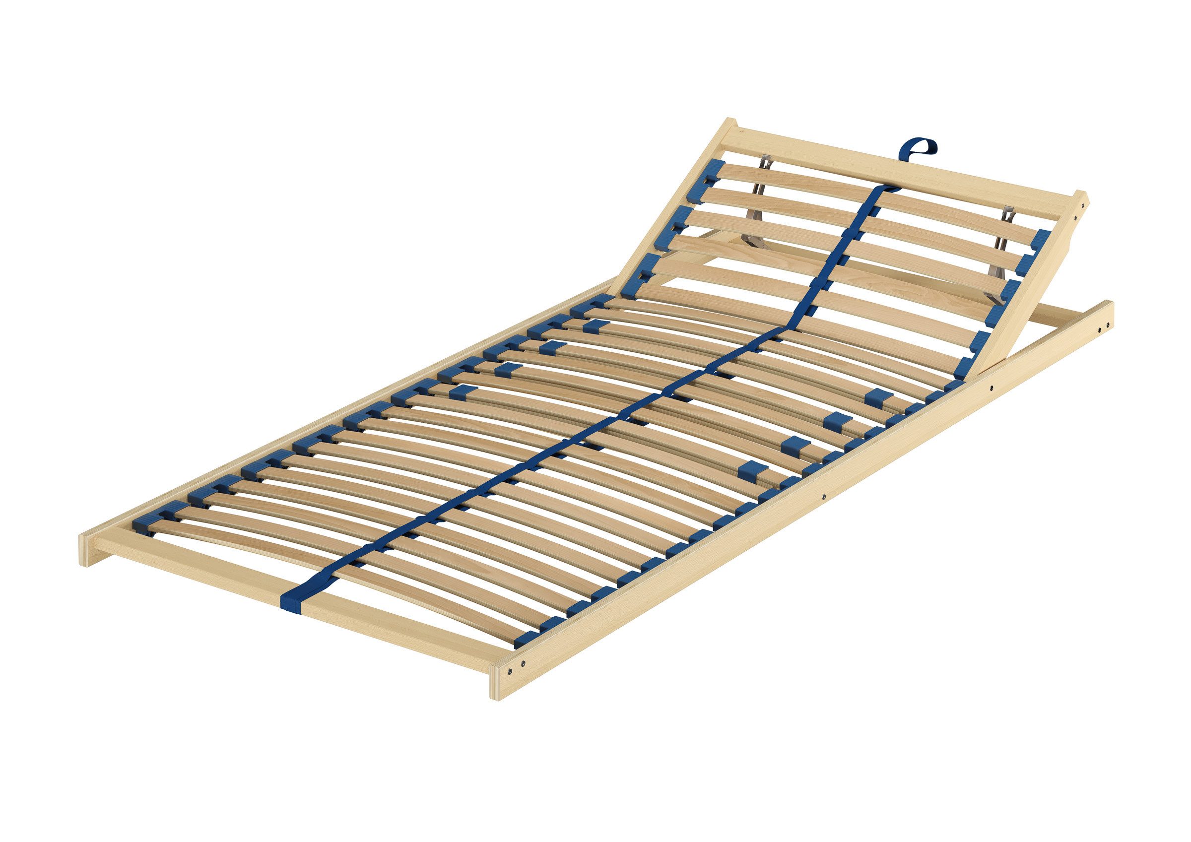 Lattenrost Federholzrahmen Lattenrost 80 x 190 cm Kopfteil Verstellbar, ERST-HOLZ, Kopfteil verstellbar