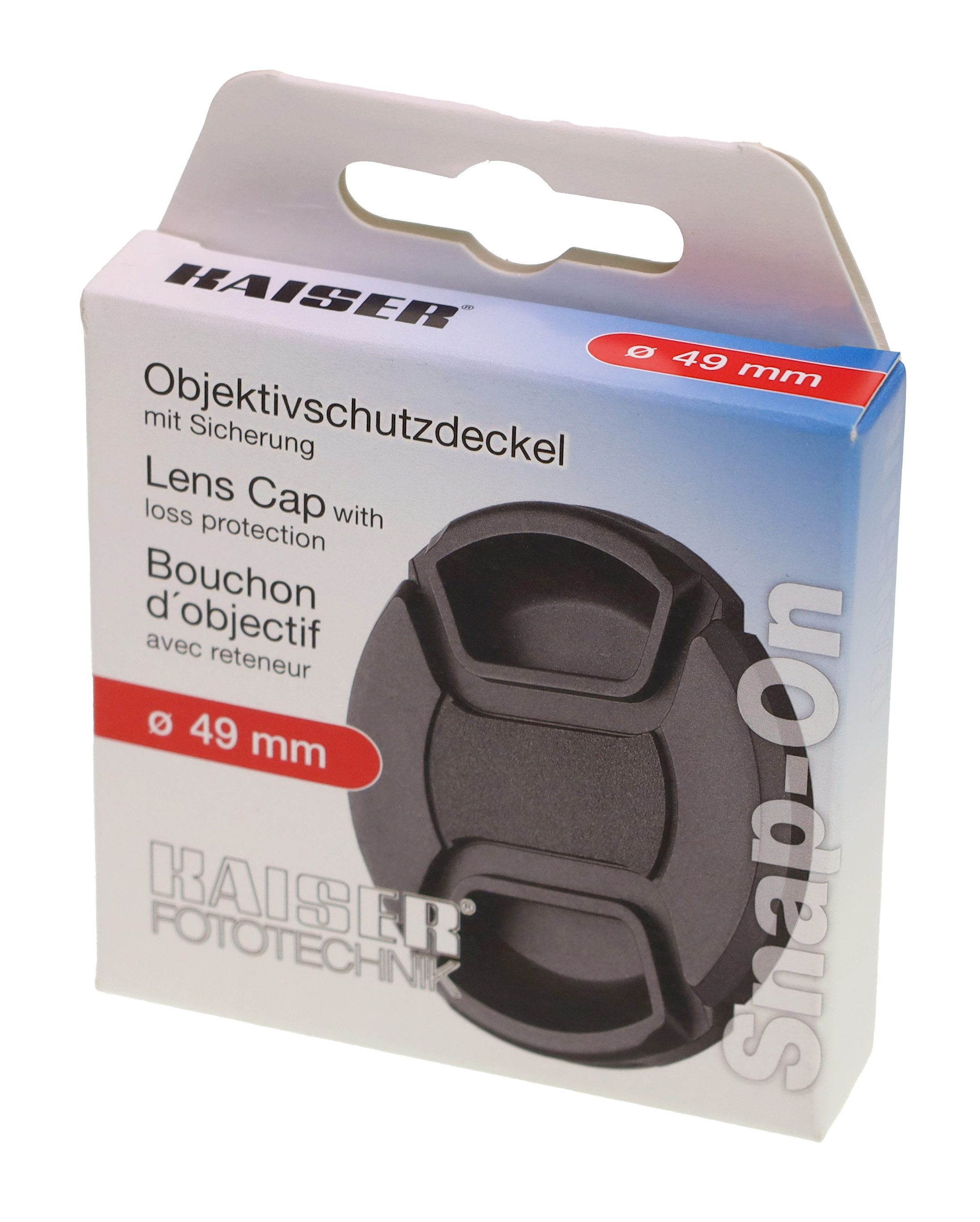 Objektivdeckel Kaiser 6833 Objektivdeckel Snap-On 49mm
